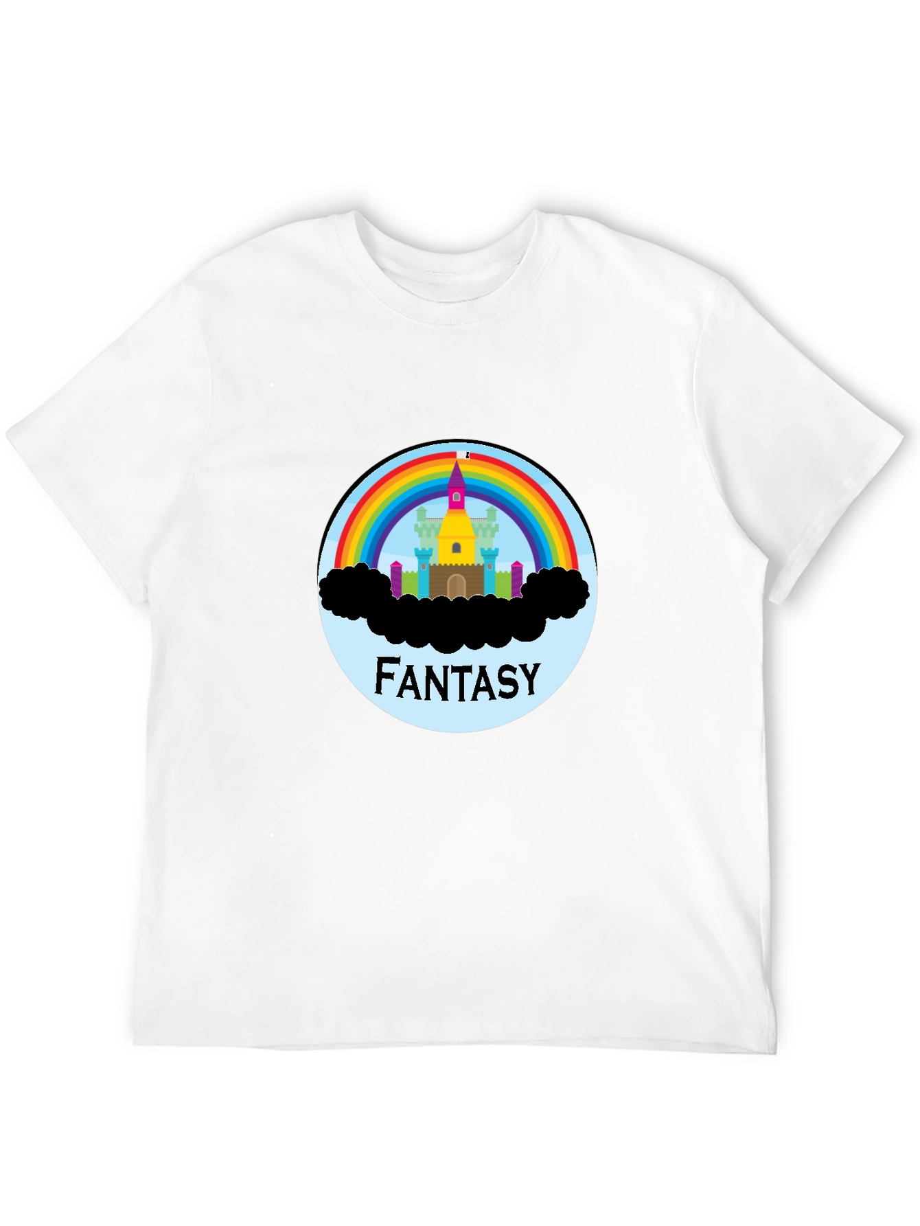 Fantasy Rainbow Castle Graphic Tee
