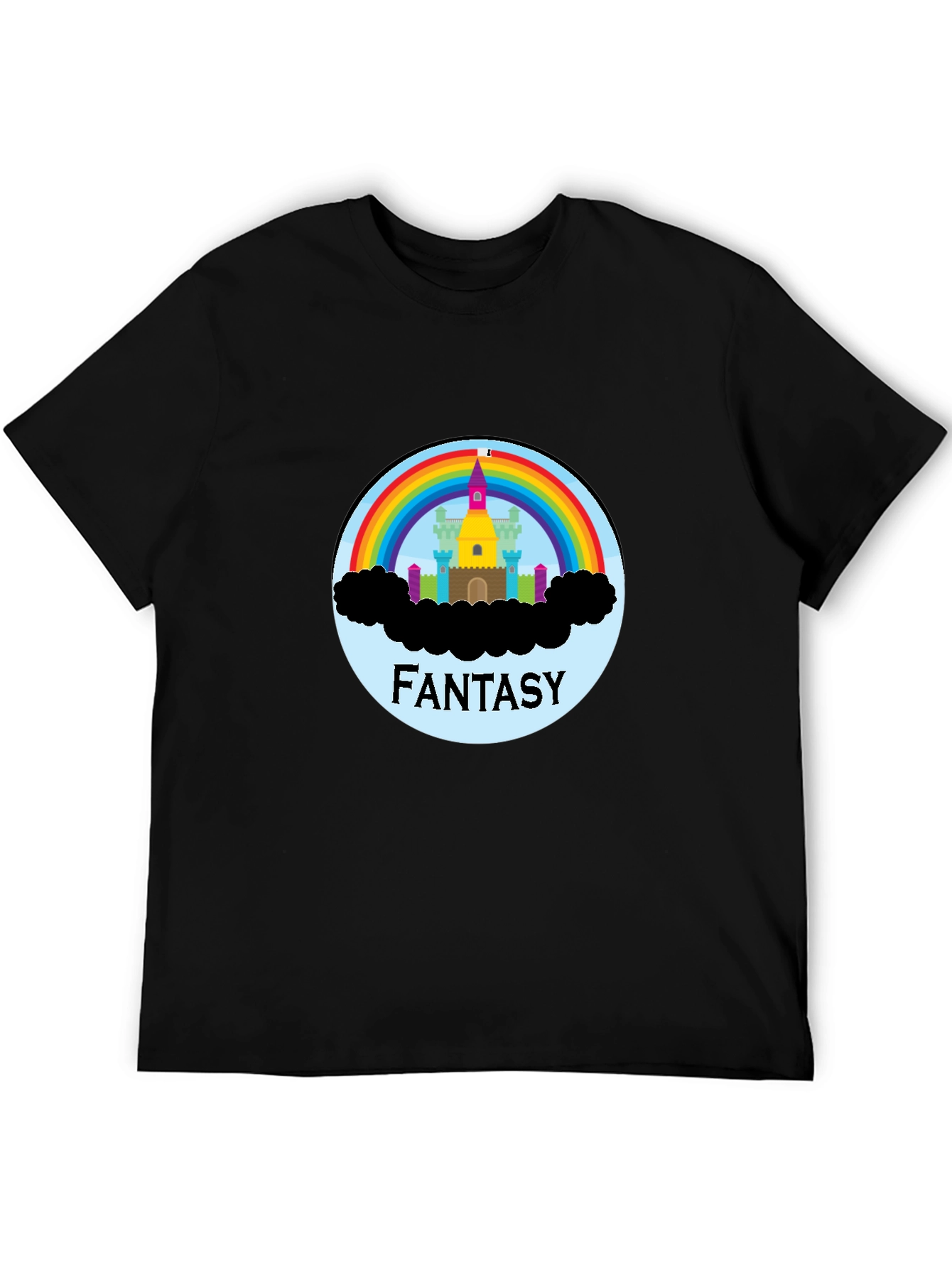 Fantasy Rainbow Castle Graphic Tee