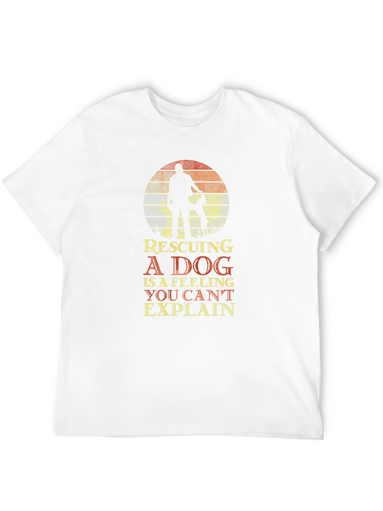 Rescuing a Dog Graphic Tee Unisex Black T-Shirt