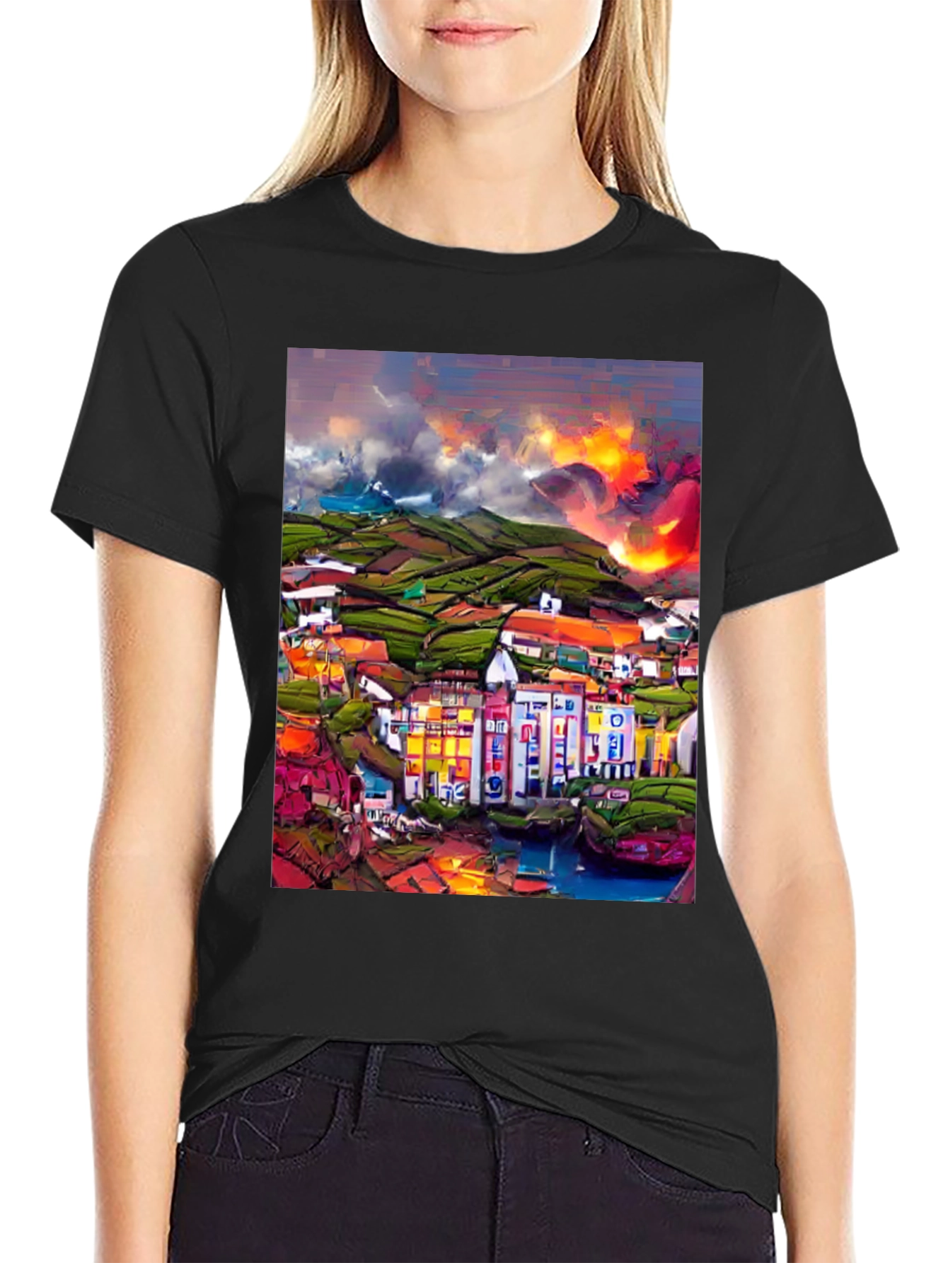 Vibrant Townscape Tee