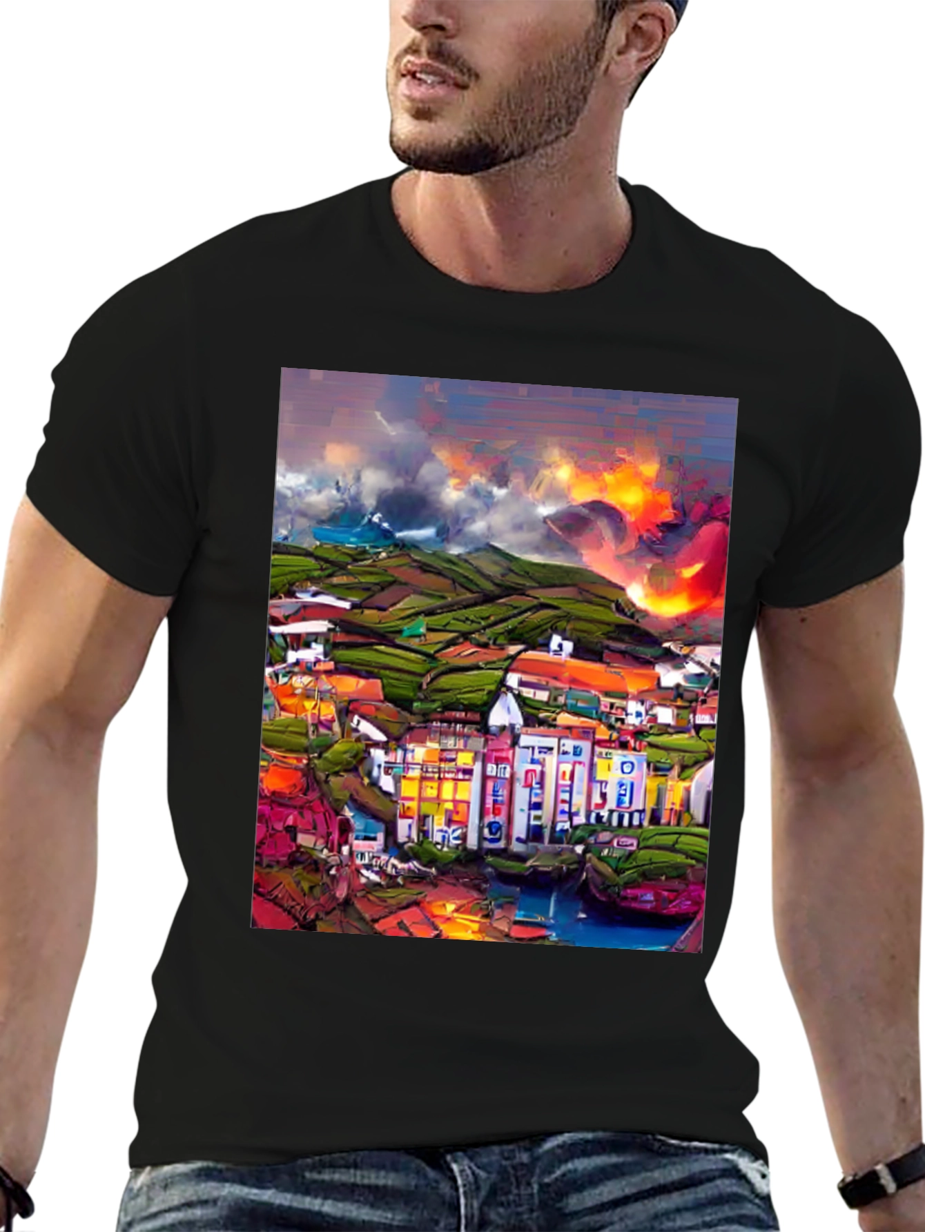 Vibrant Townscape Tee