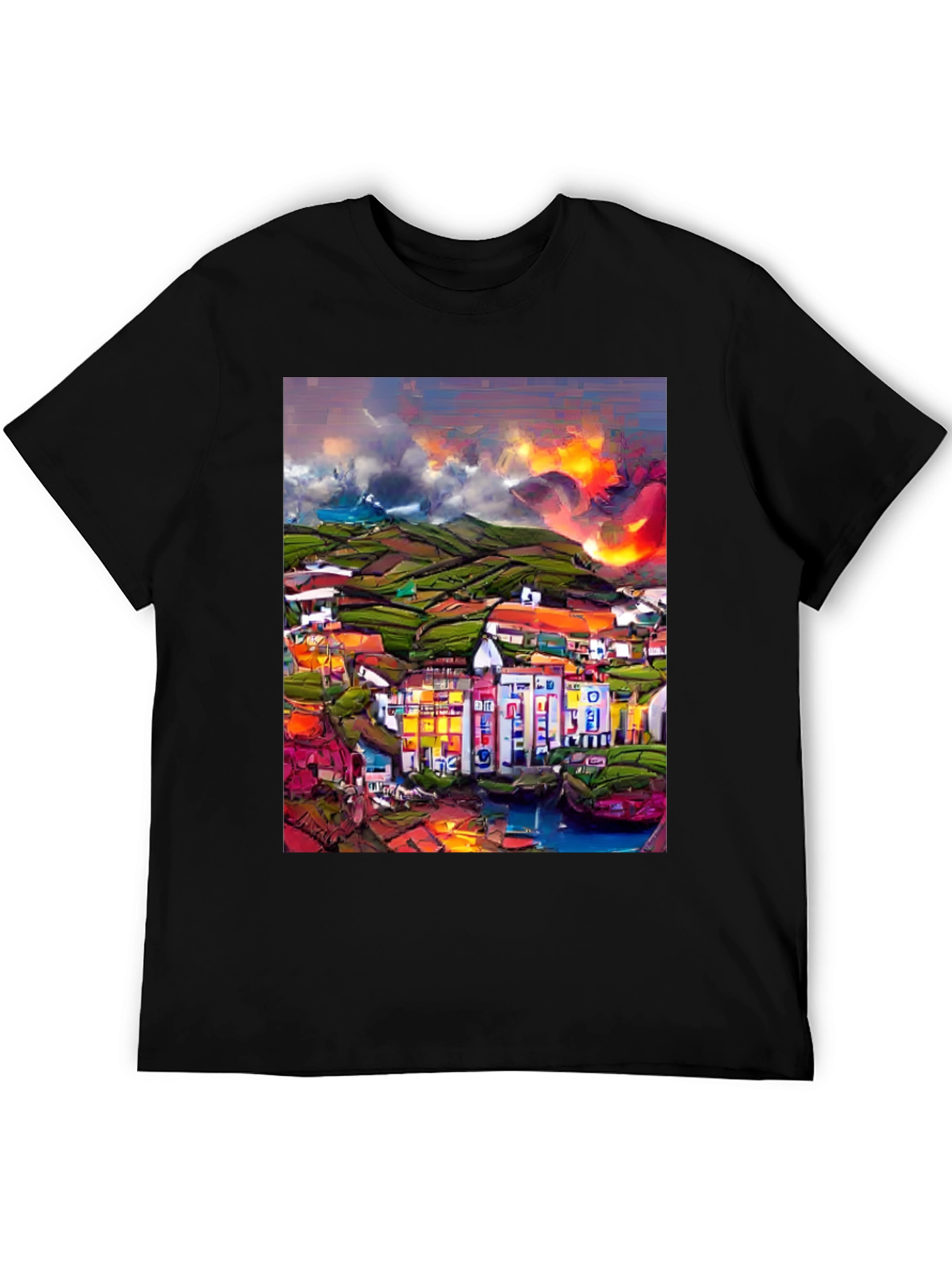 Vibrant Townscape Tee