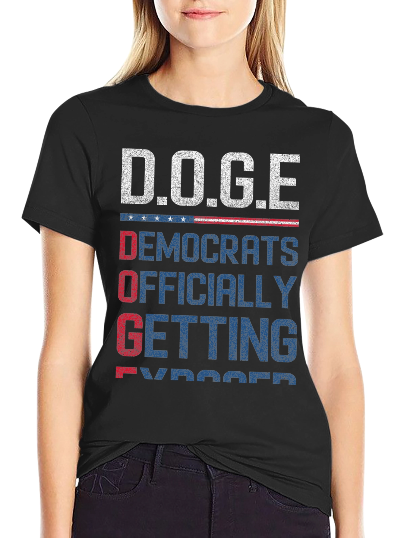 D.O.G.E T-Shirt: Democrats Officially Getting Exposed