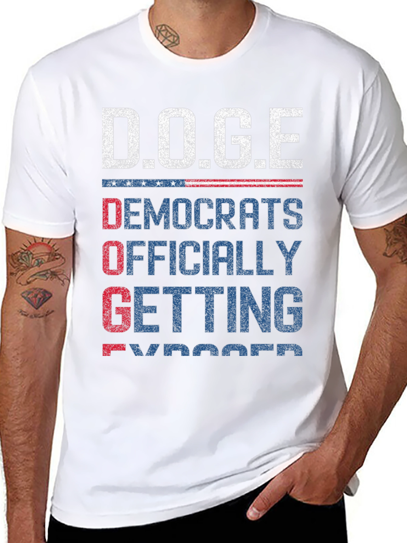 D.O.G.E T-Shirt: Democrats Officially Getting Exposed