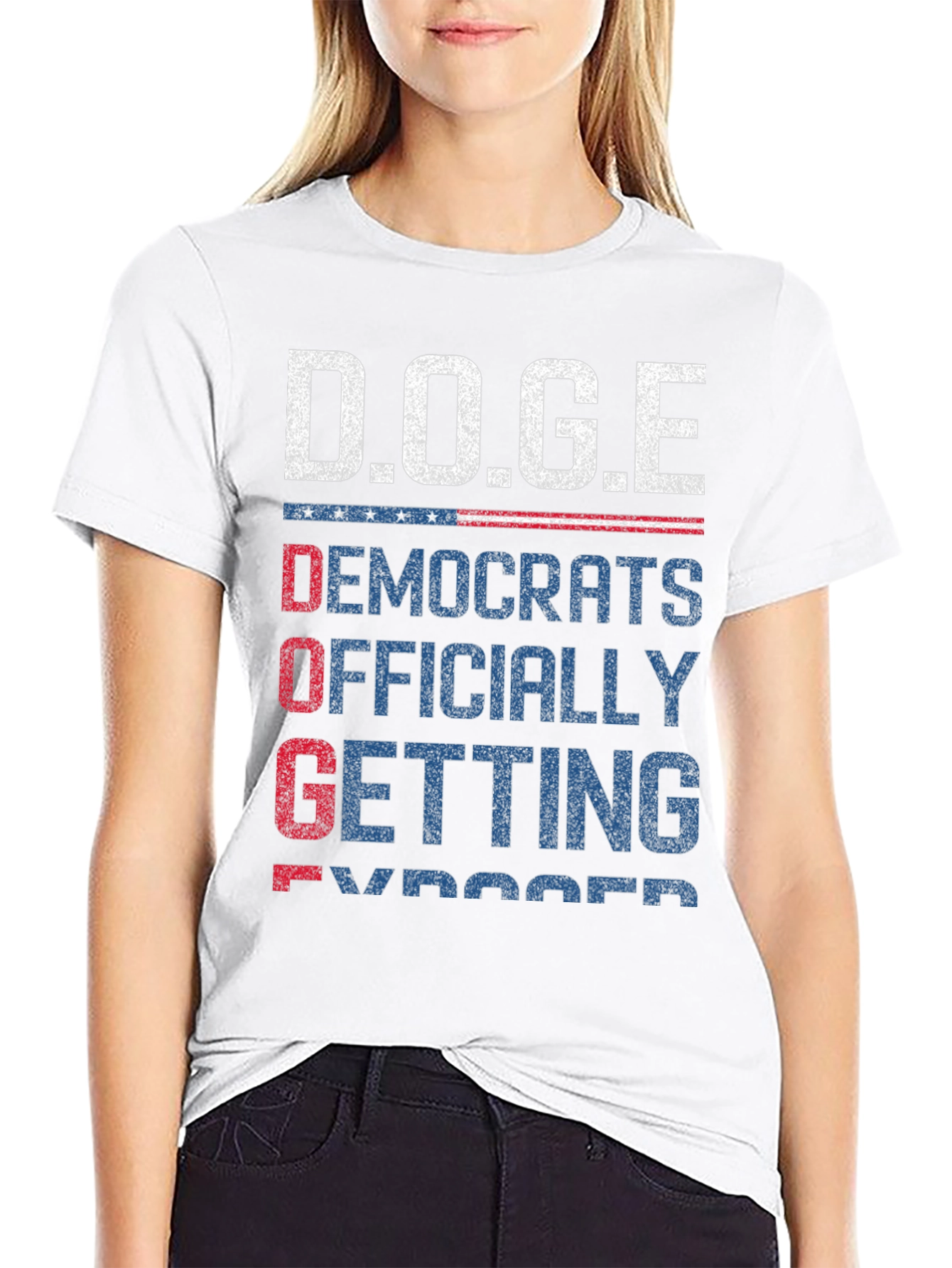 D.O.G.E T-Shirt: Democrats Officially Getting Exposed