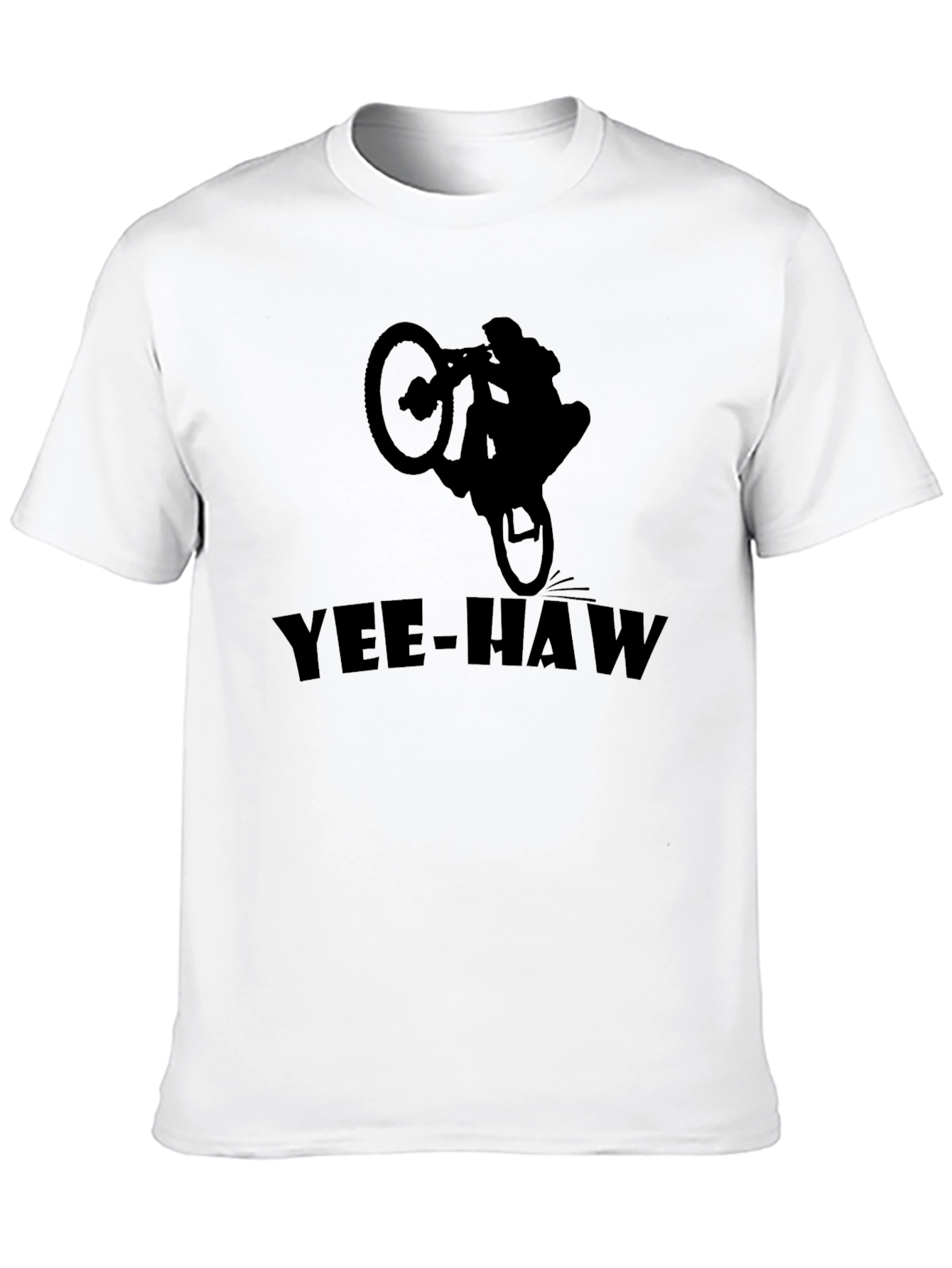 Yee-Haw Biker T-Shirt | Black Graphic Tee