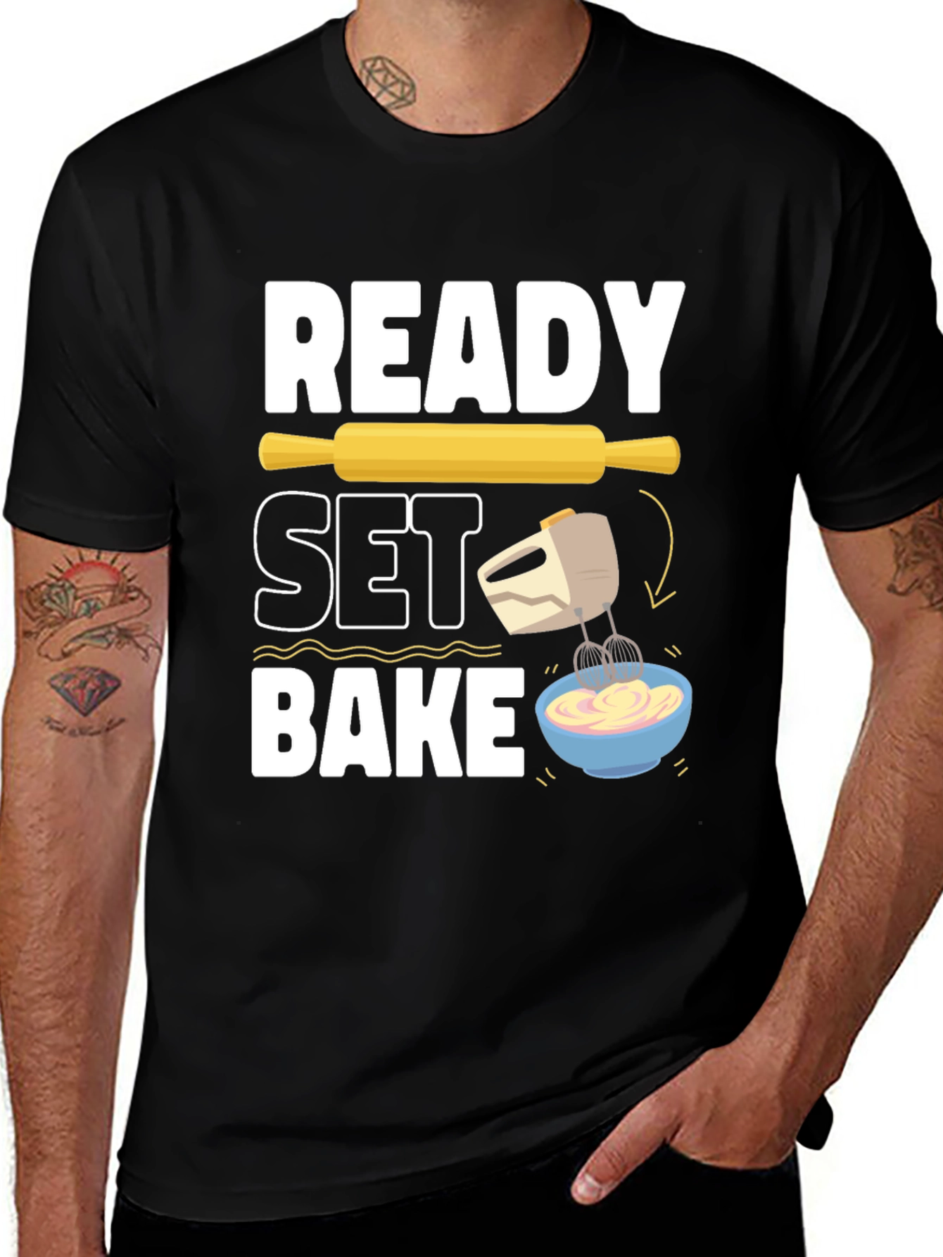 Ready Set Bake T-Shirt - Baking Lover Gift