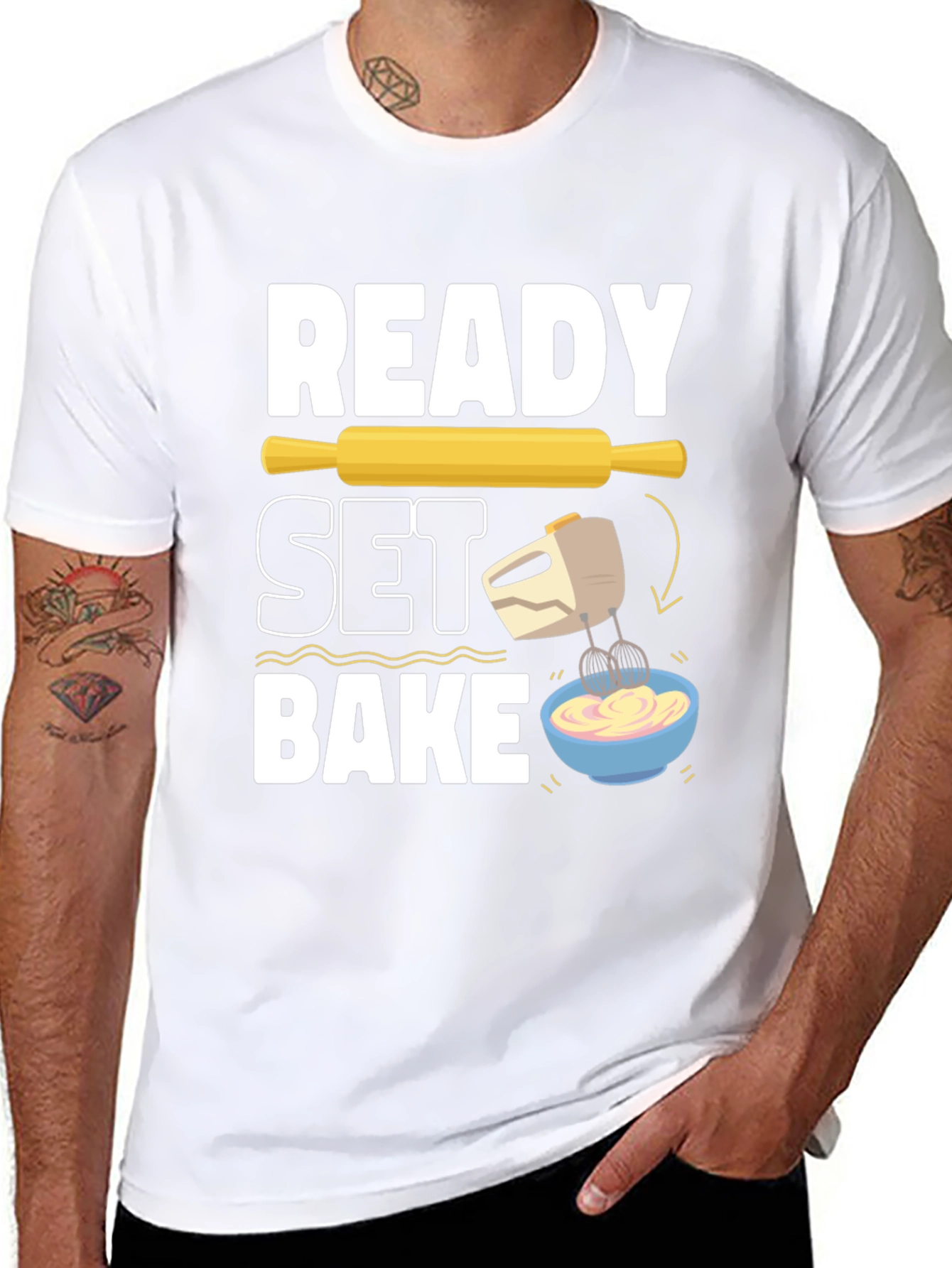Ready Set Bake T-Shirt - Baking Lover Gift