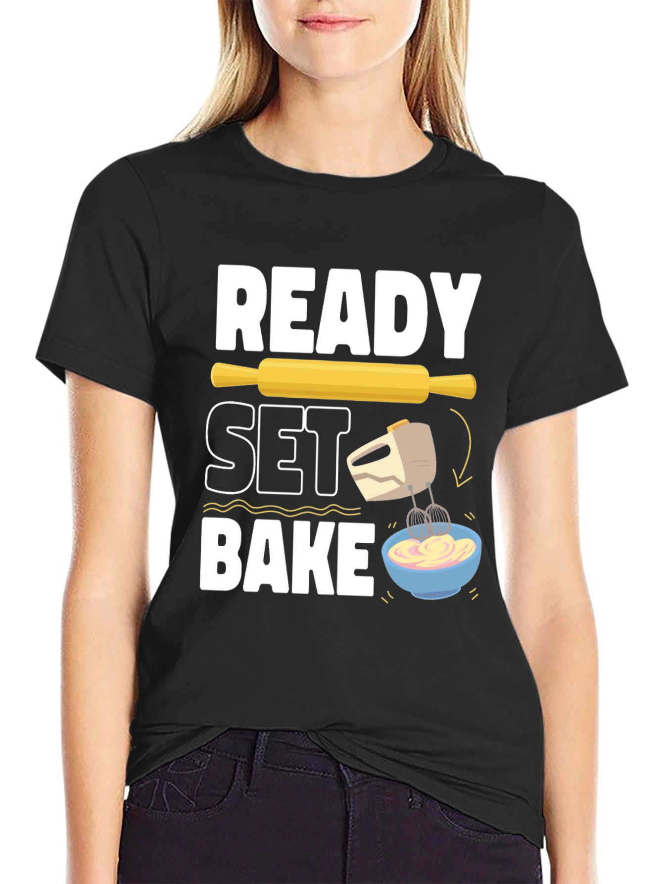 Ready Set Bake T-Shirt - Baking Lover Gift