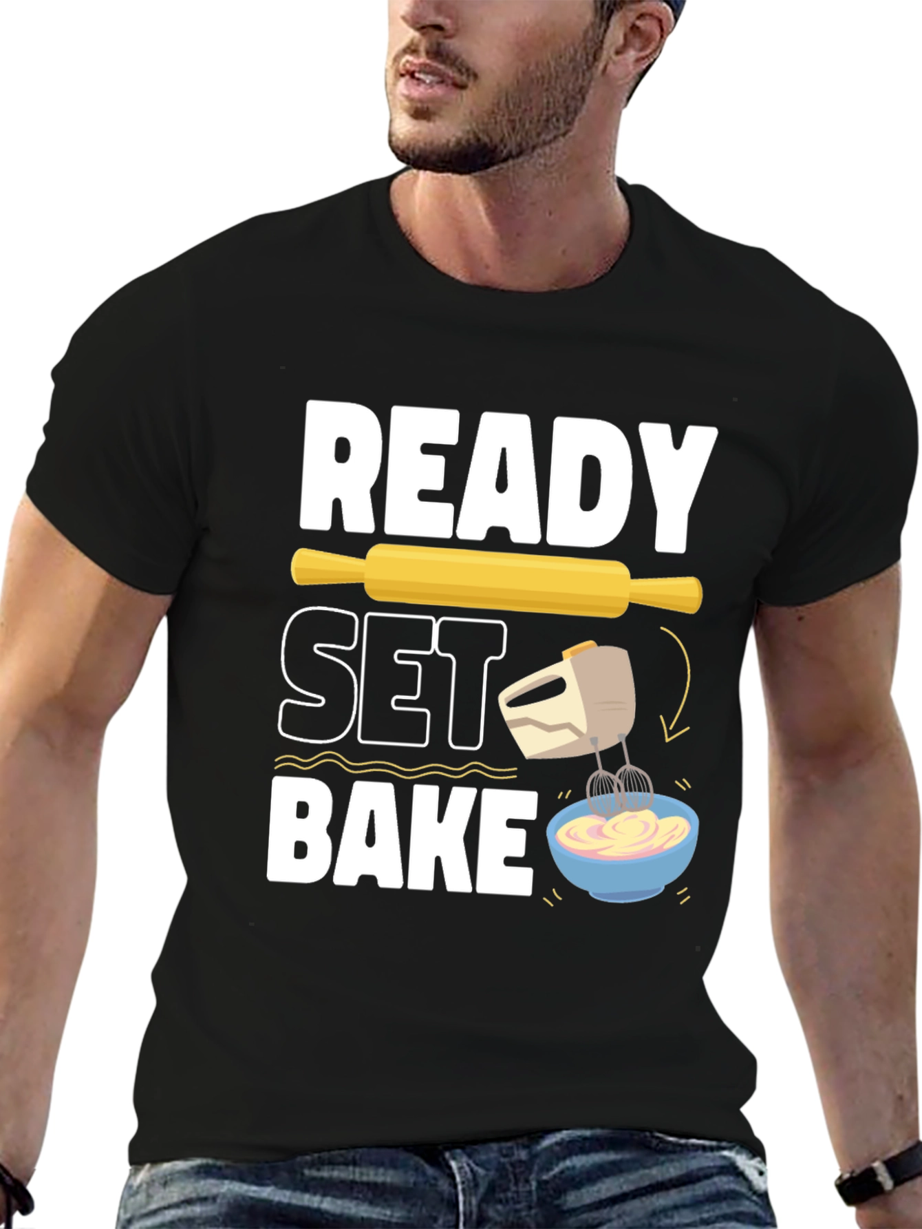 Ready Set Bake T-Shirt - Baking Lover Gift