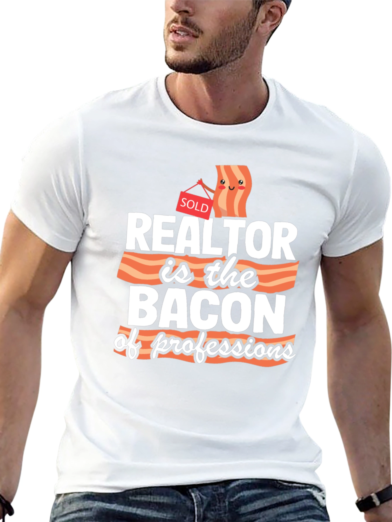 Realtor Bacon of Professions Graphic T-Shirt