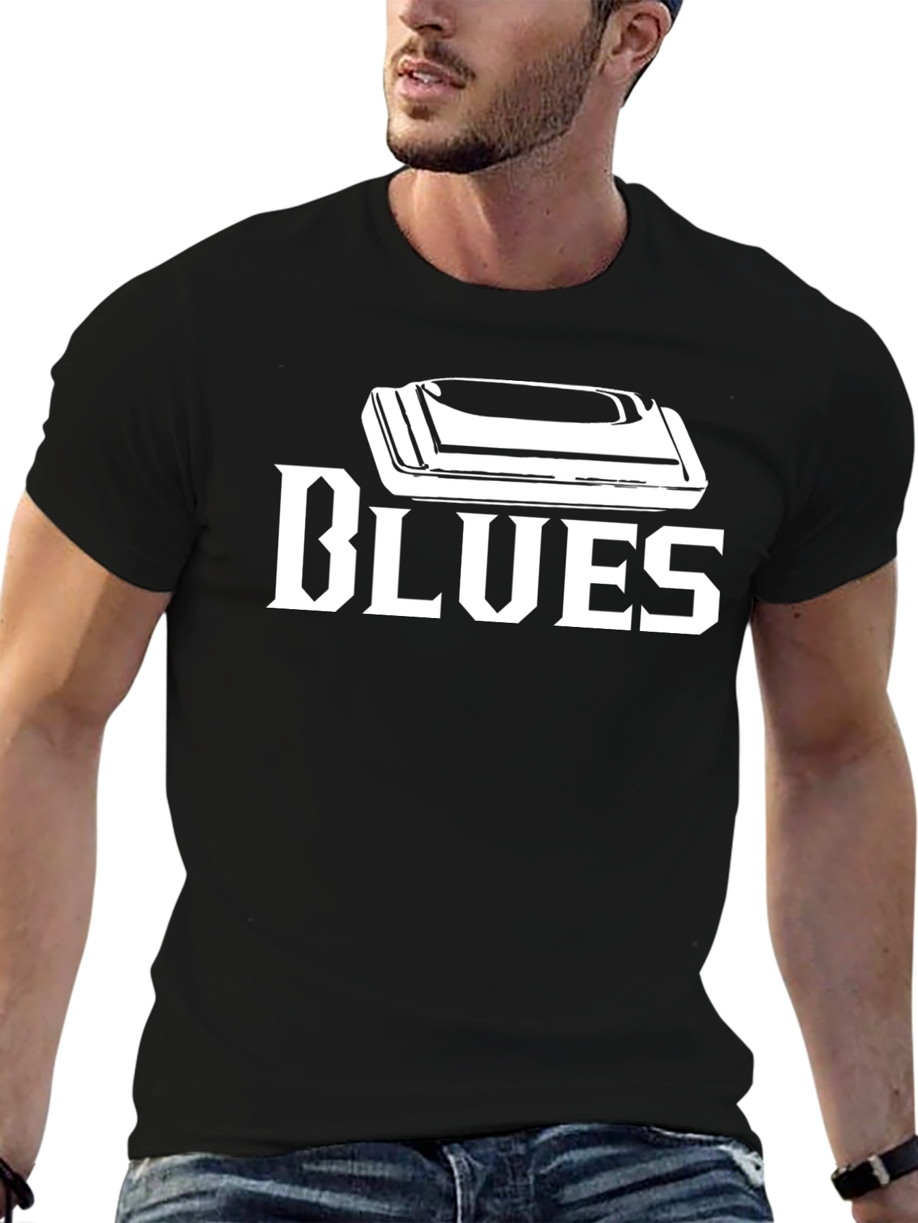 Blues Harmonica T-Shirt - Music Lover Tee