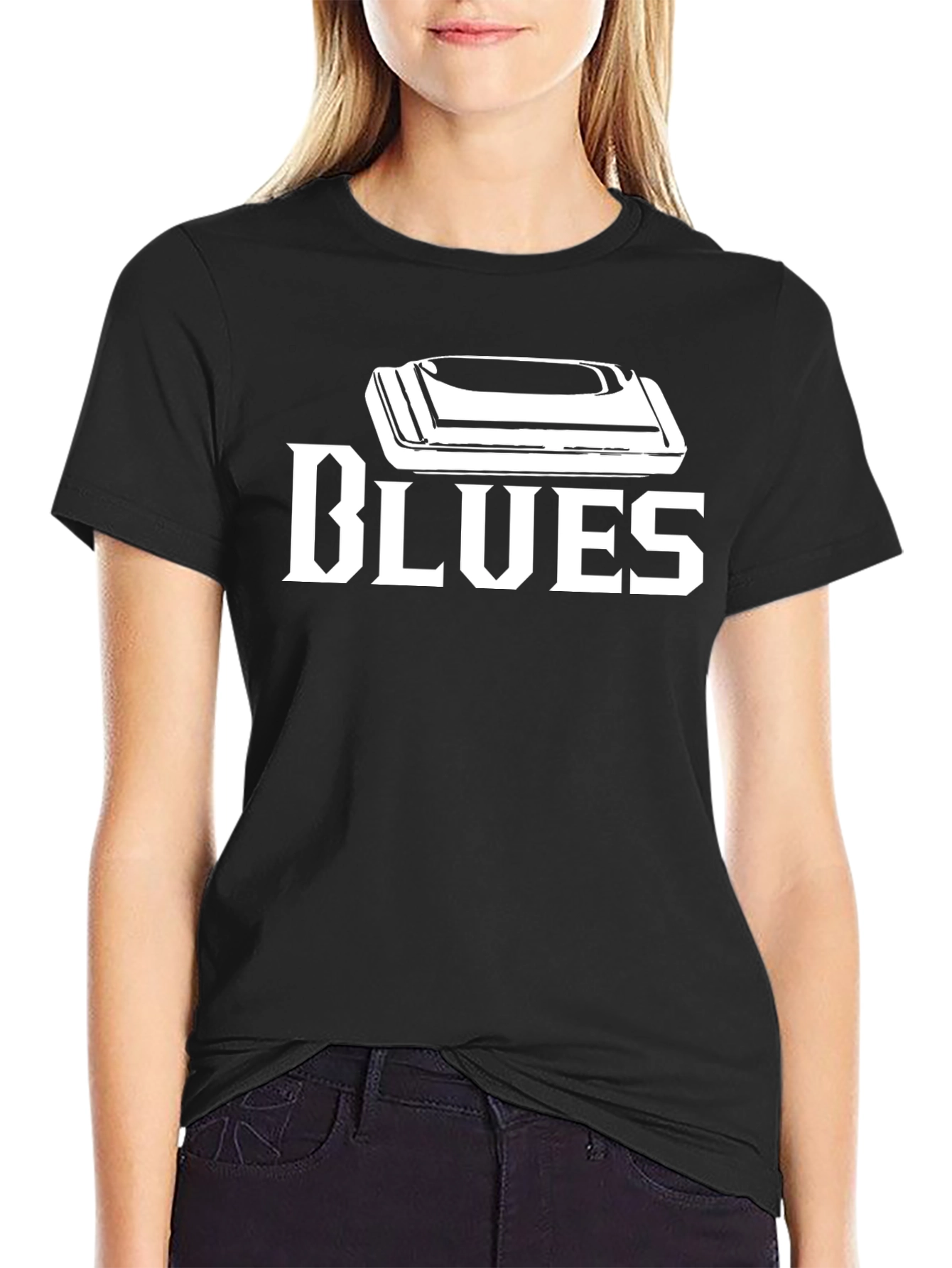 Blues Harmonica T-Shirt - Music Lover Tee