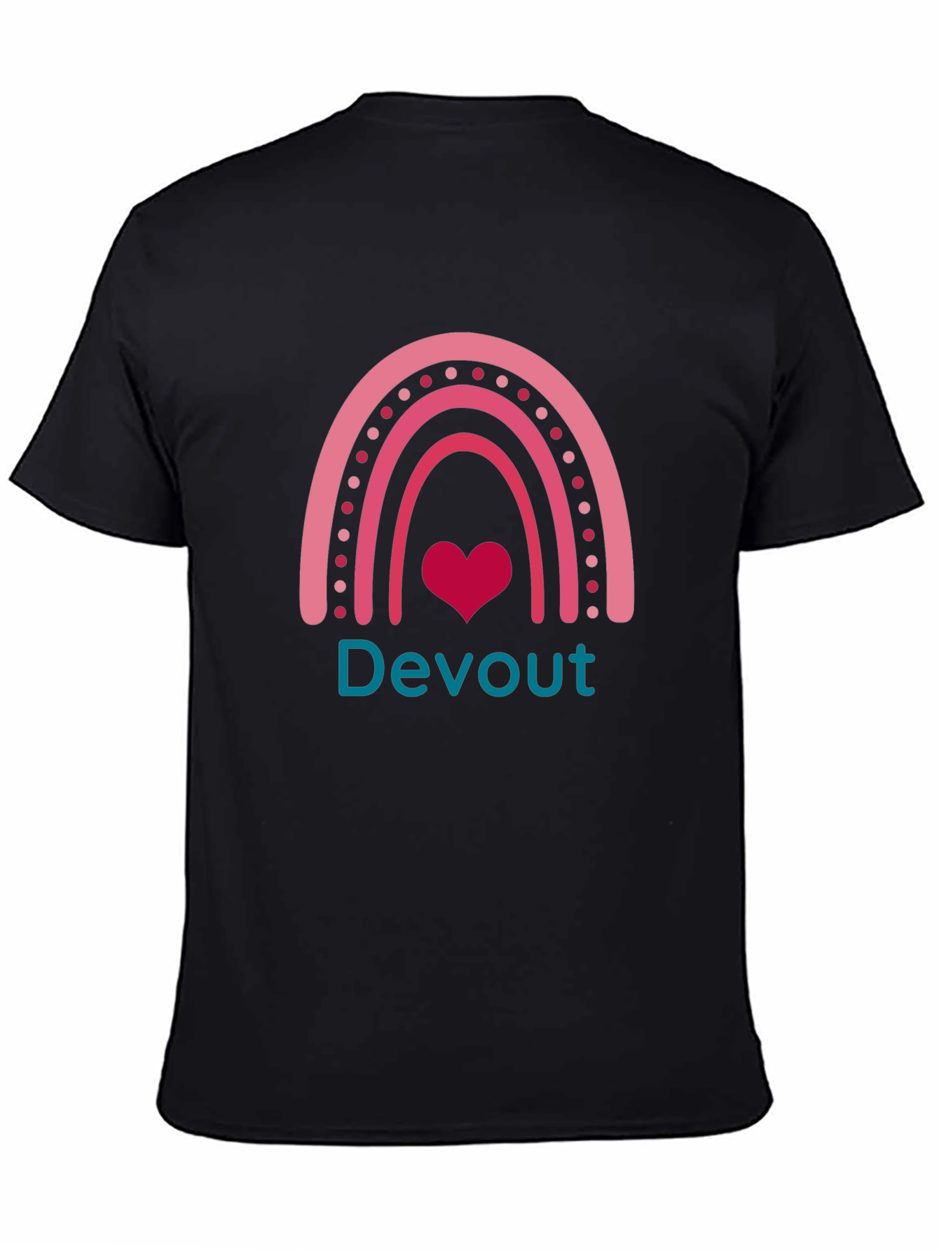 Devout Rainbow Heart Tee - Mens Graphic T-Shirt