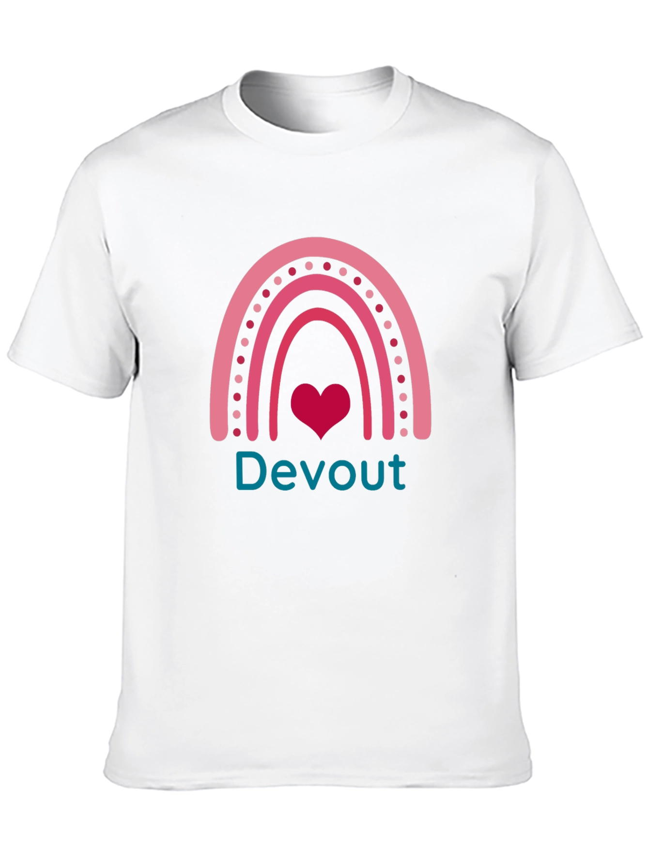 Devout Rainbow Heart Tee - Mens Graphic T-Shirt