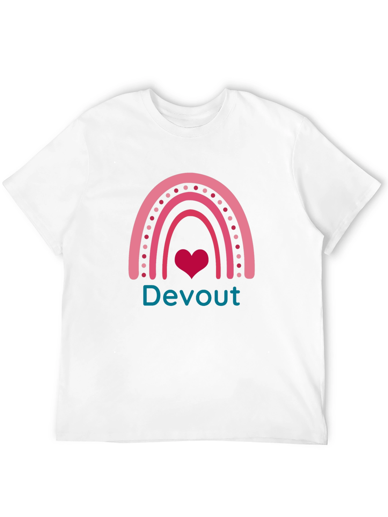 Devout Rainbow Heart Tee - Mens Graphic T-Shirt