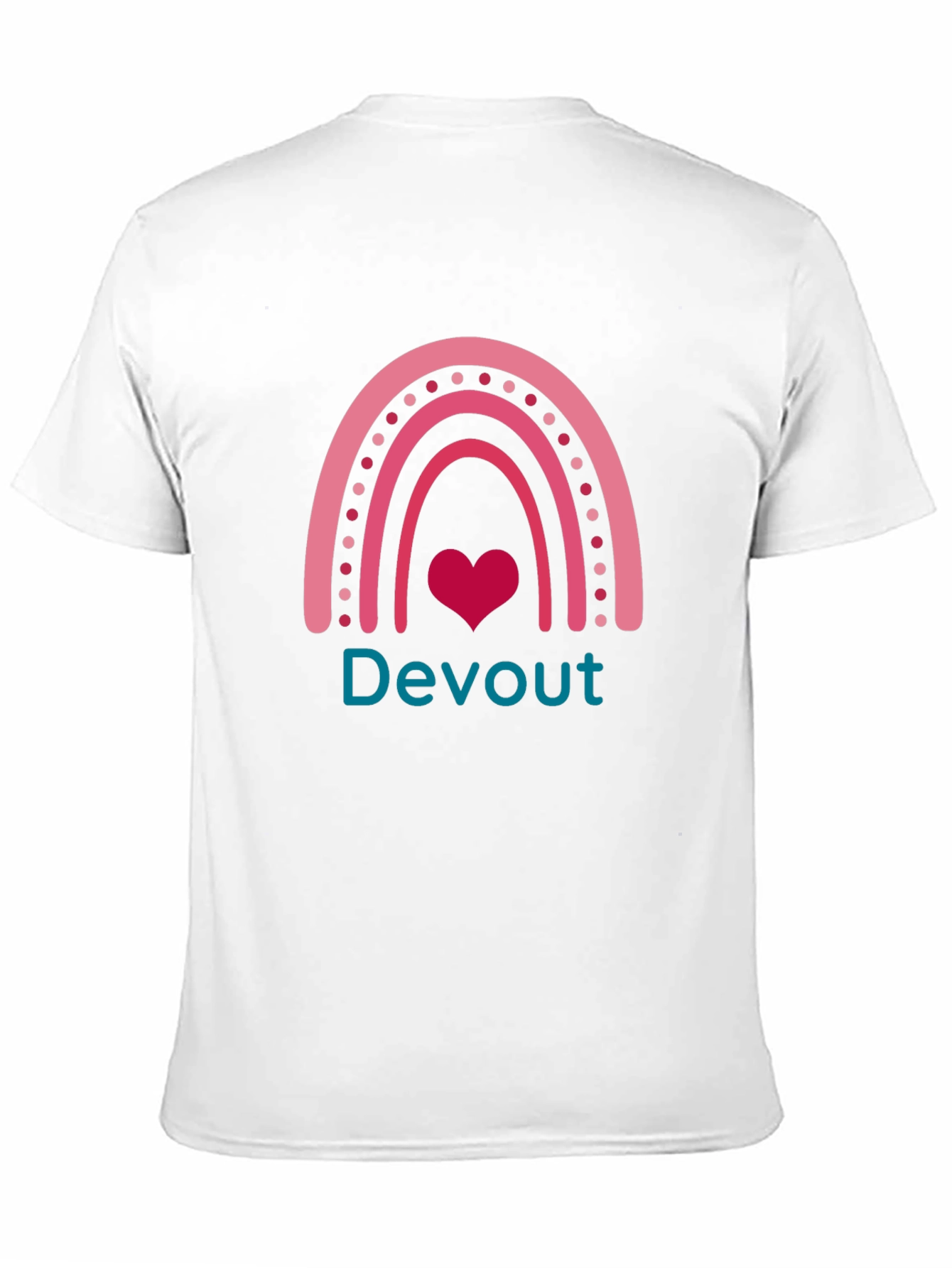 Devout Rainbow Heart Tee - Mens Graphic T-Shirt