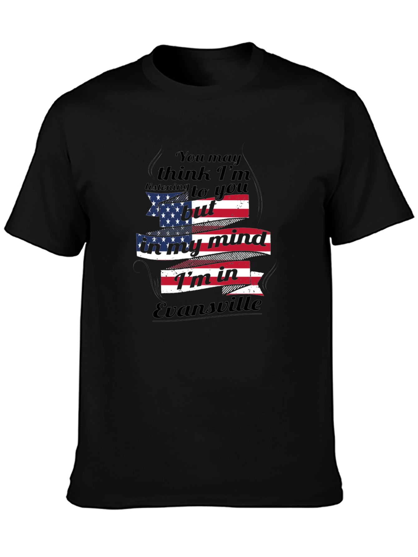 Evansville Mind USA Flag T-Shirt