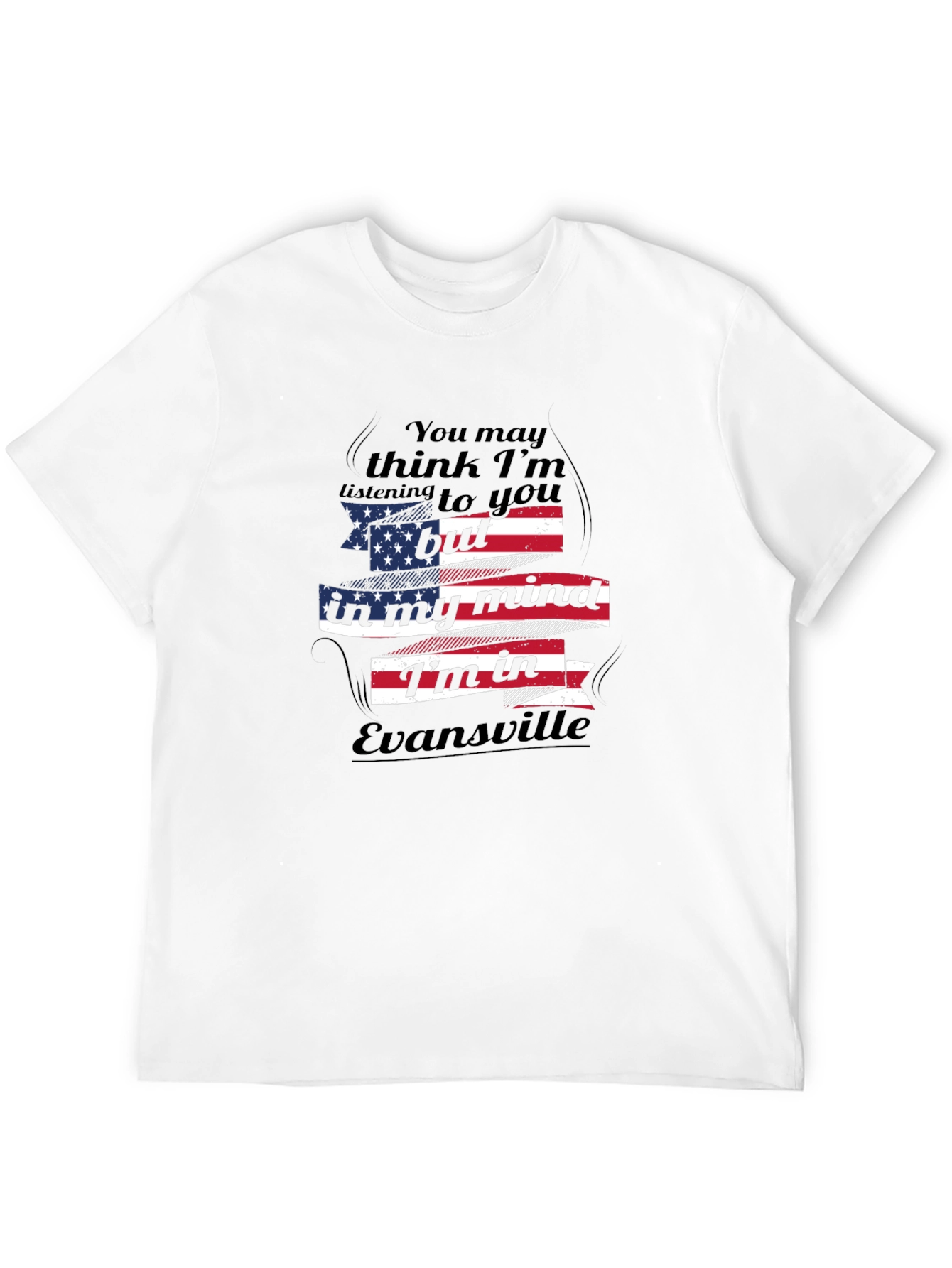 Evansville Mind USA Flag T-Shirt