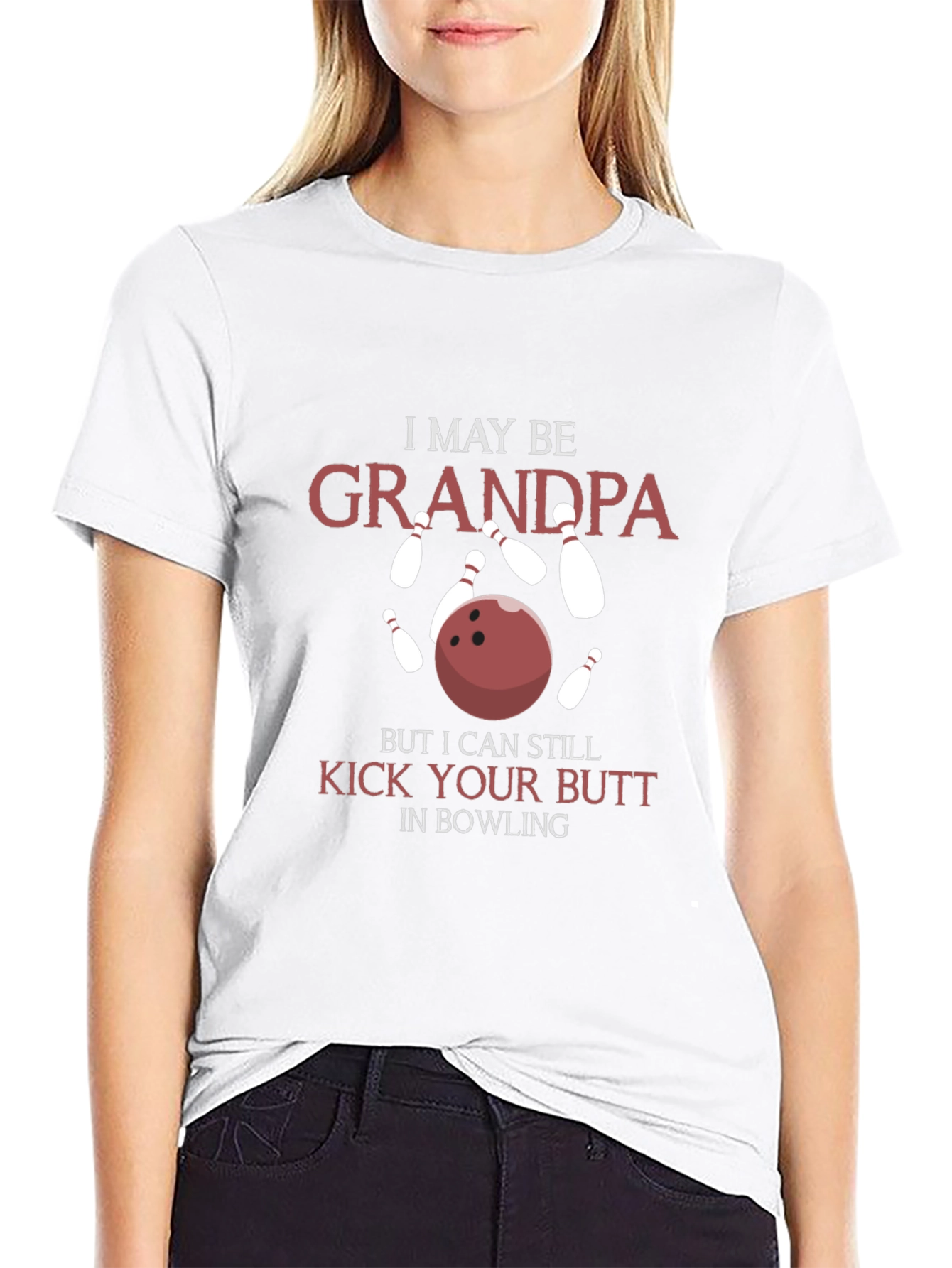 Grandpa Bowling T-Shirt - Kick Your Butt!