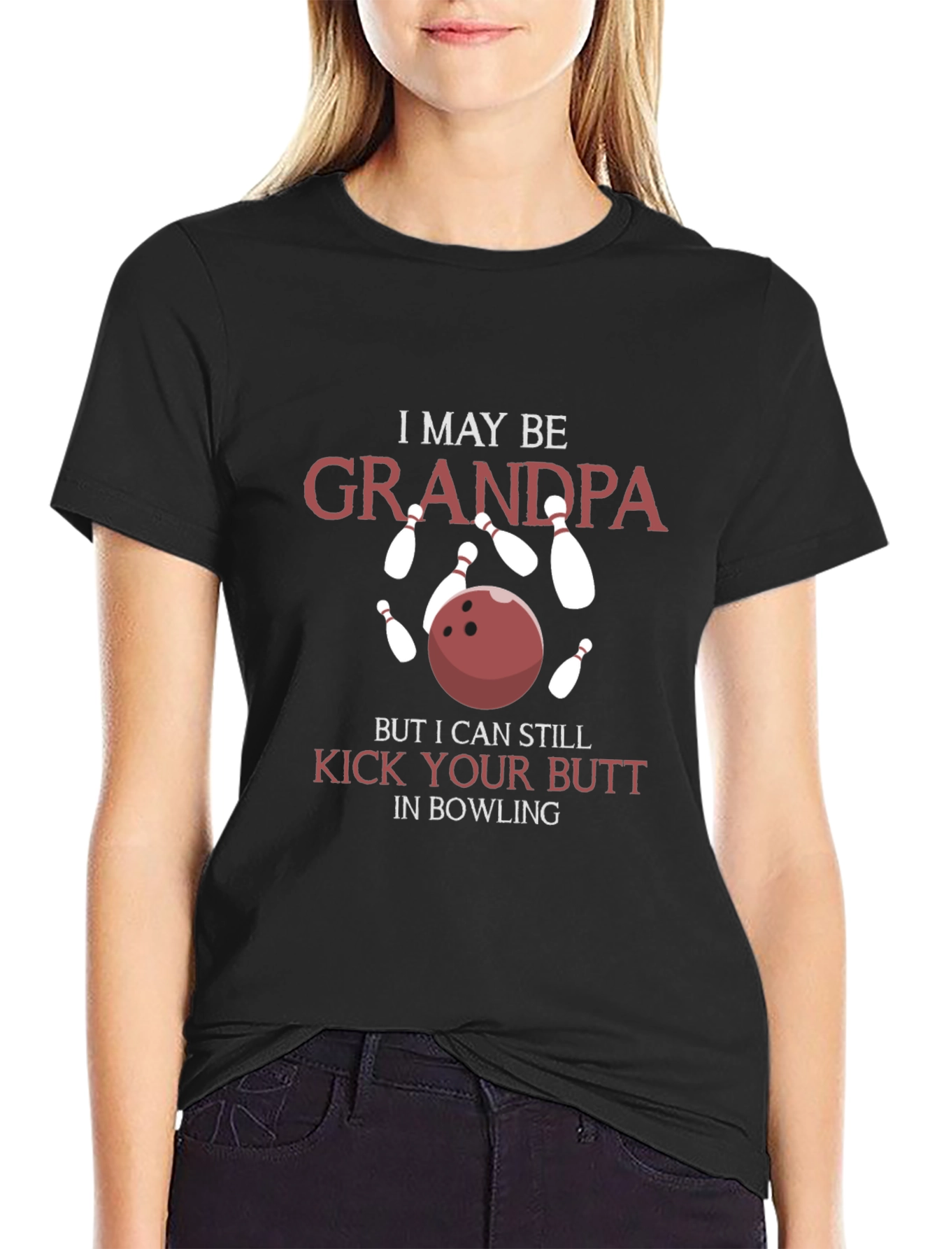 Grandpa Bowling T-Shirt - Kick Your Butt!
