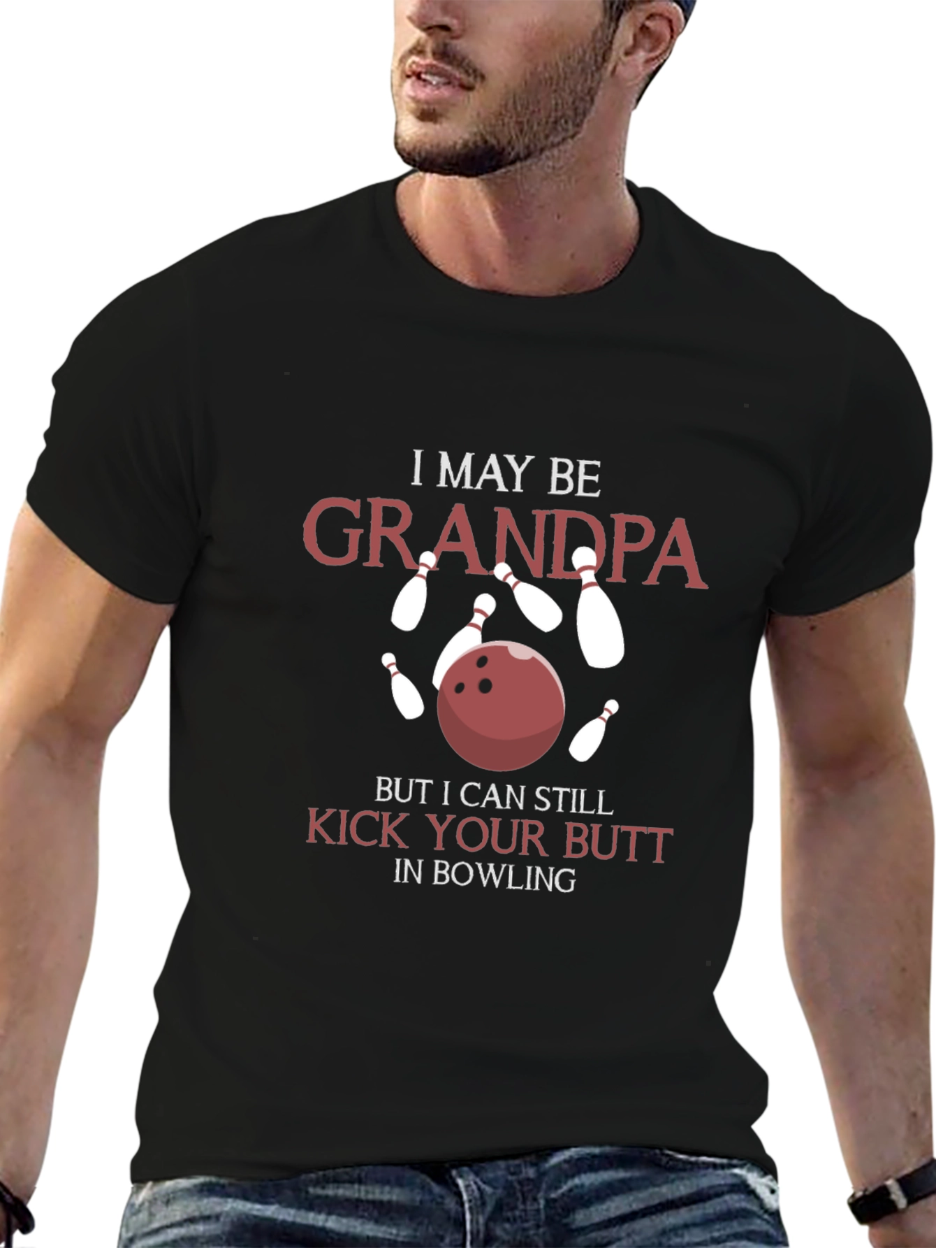 Grandpa Bowling T-Shirt - Kick Your Butt!