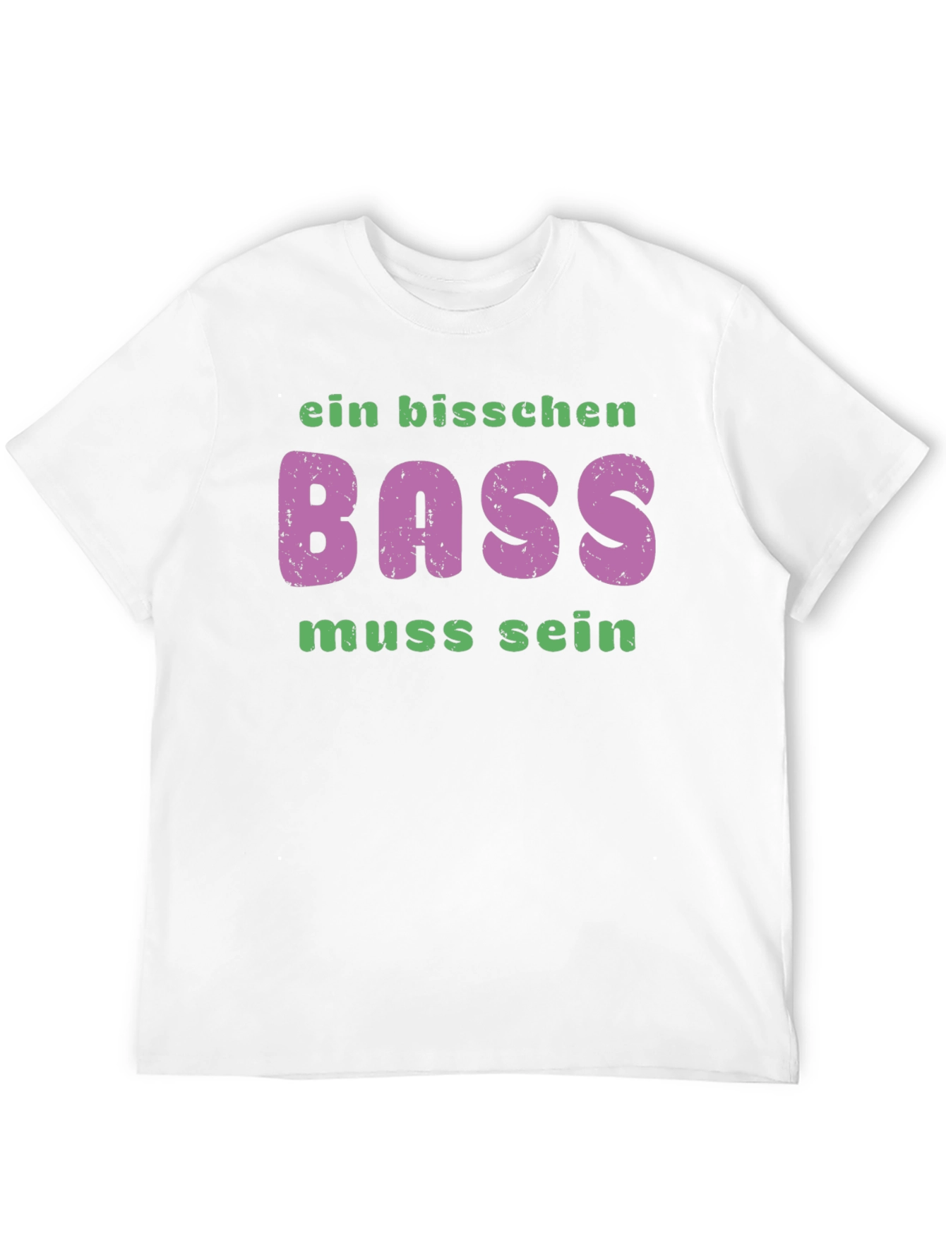 Ein Bisschen Bass Muss Sein Black T-Shirt
