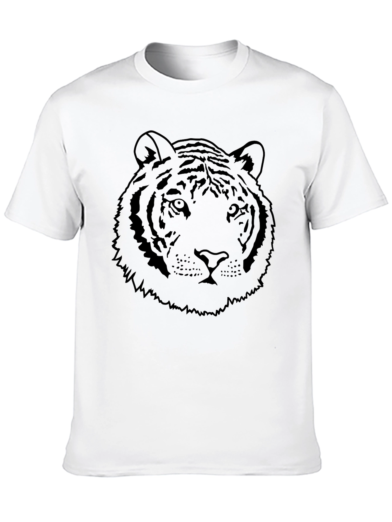 Mens Black Tiger Graphic Tee