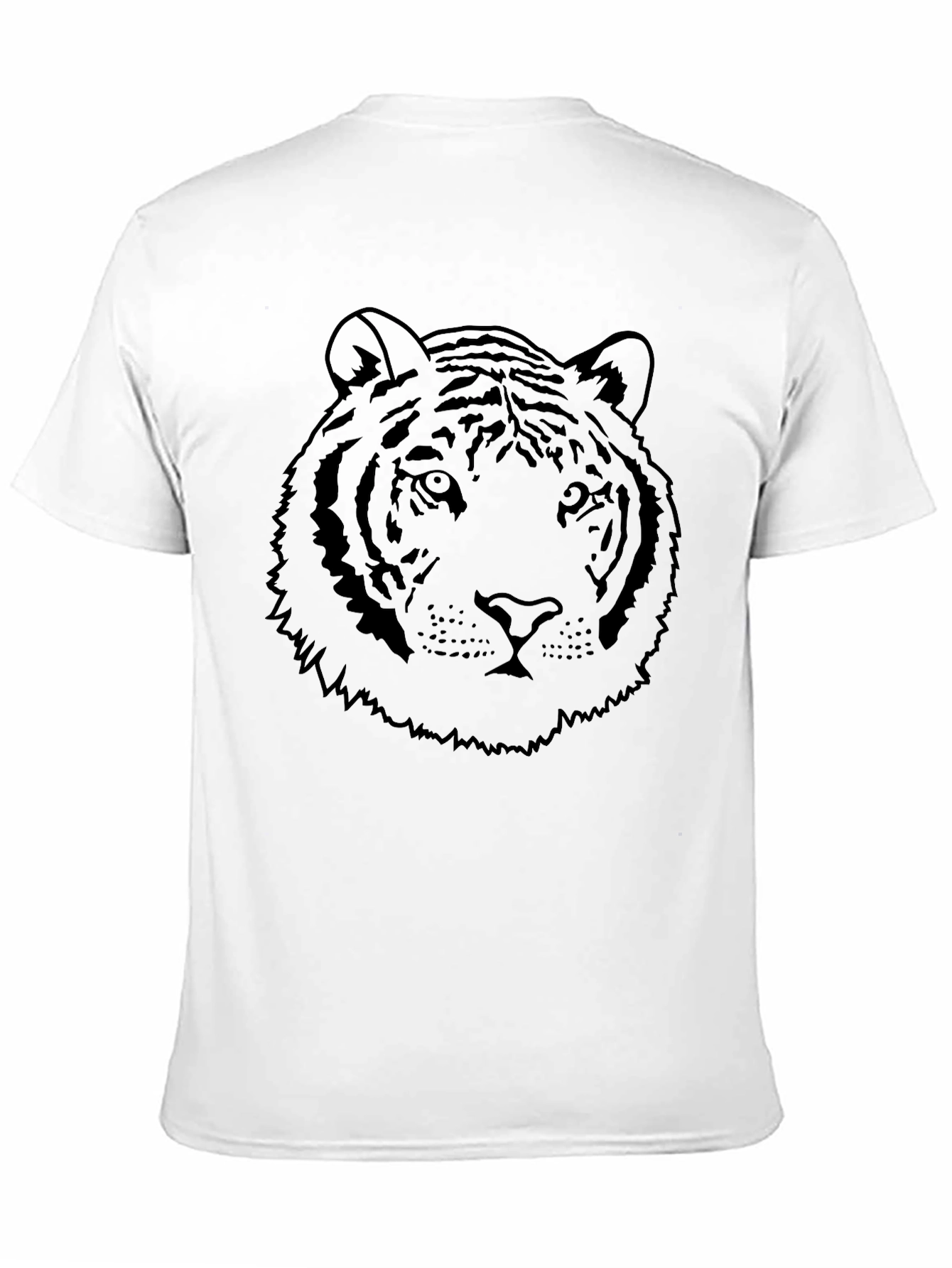 Mens Black Tiger Graphic Tee
