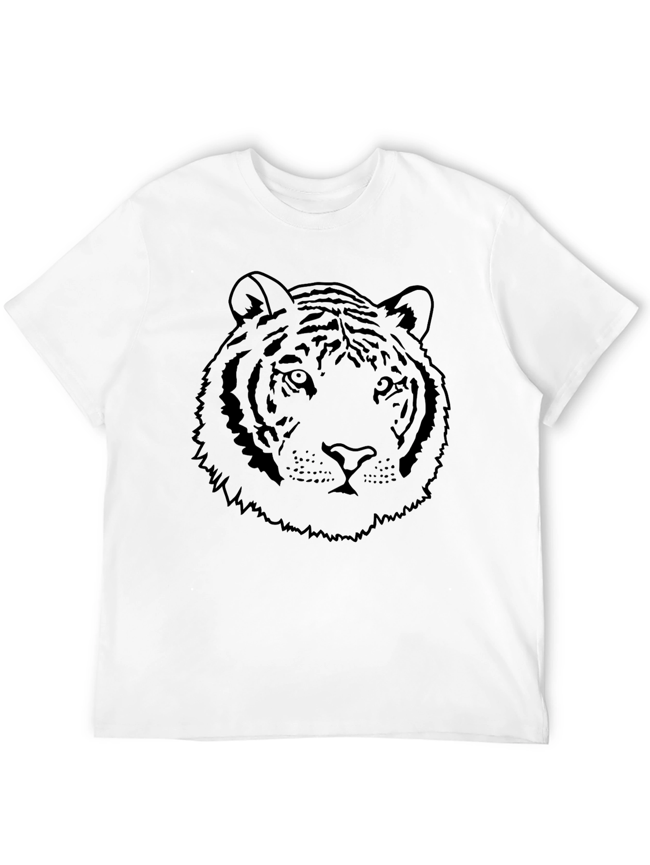 Mens Black Tiger Graphic Tee