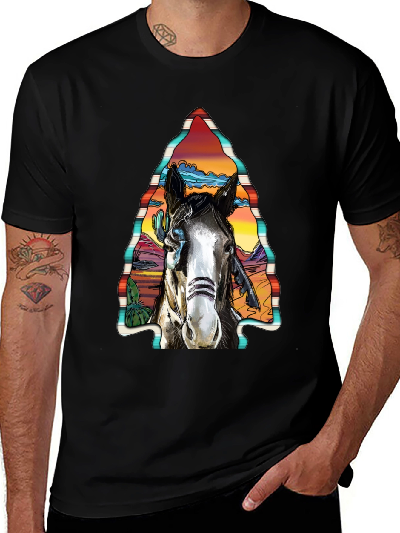 Horse Graphic Tee - Western Style