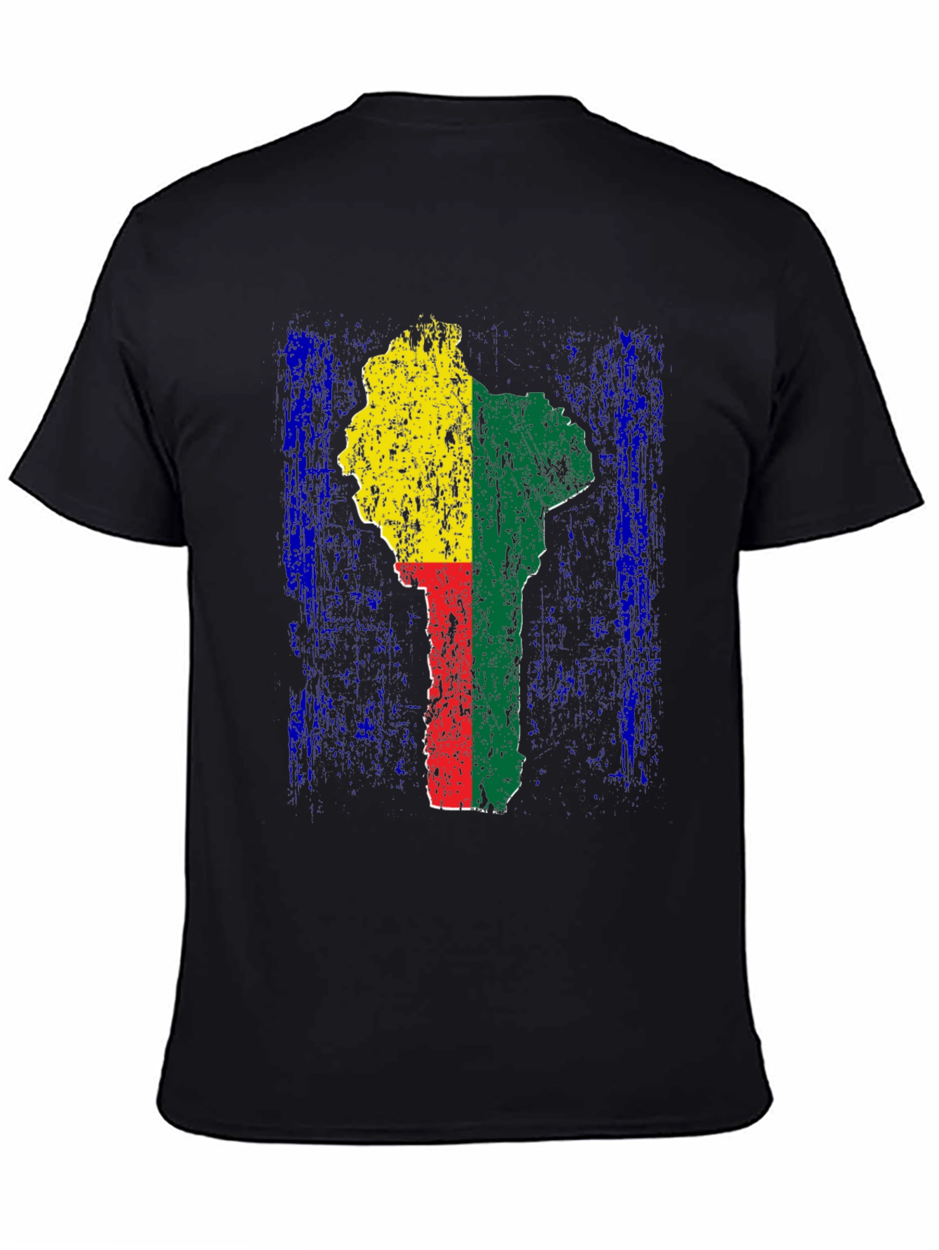 Benin Flag T-Shirt - Africa Map Graphic Tee