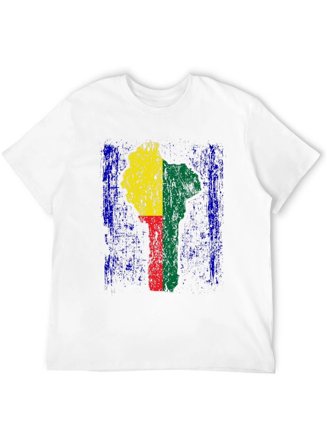 Benin Flag T-Shirt - Africa Map Graphic Tee