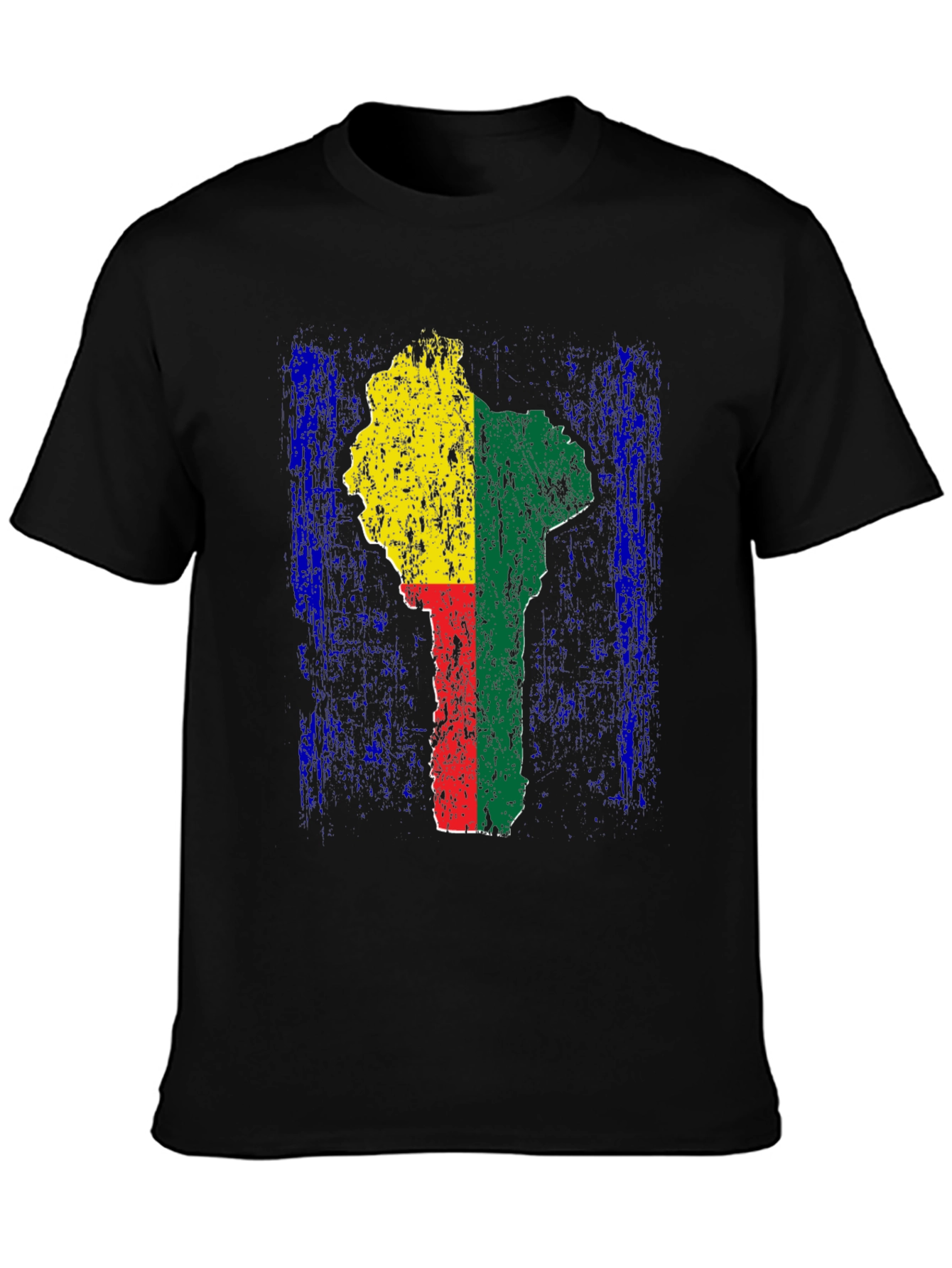 Benin Flag T-Shirt - Africa Map Graphic Tee
