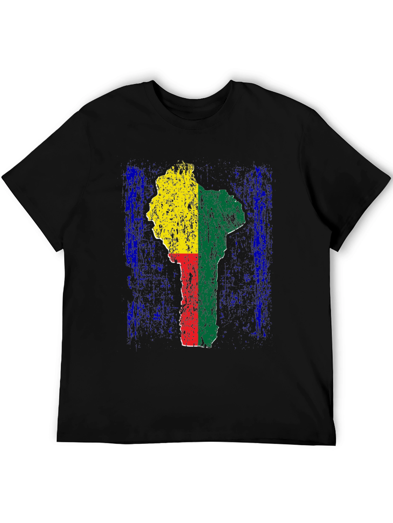 Benin Flag T-Shirt - Africa Map Graphic Tee