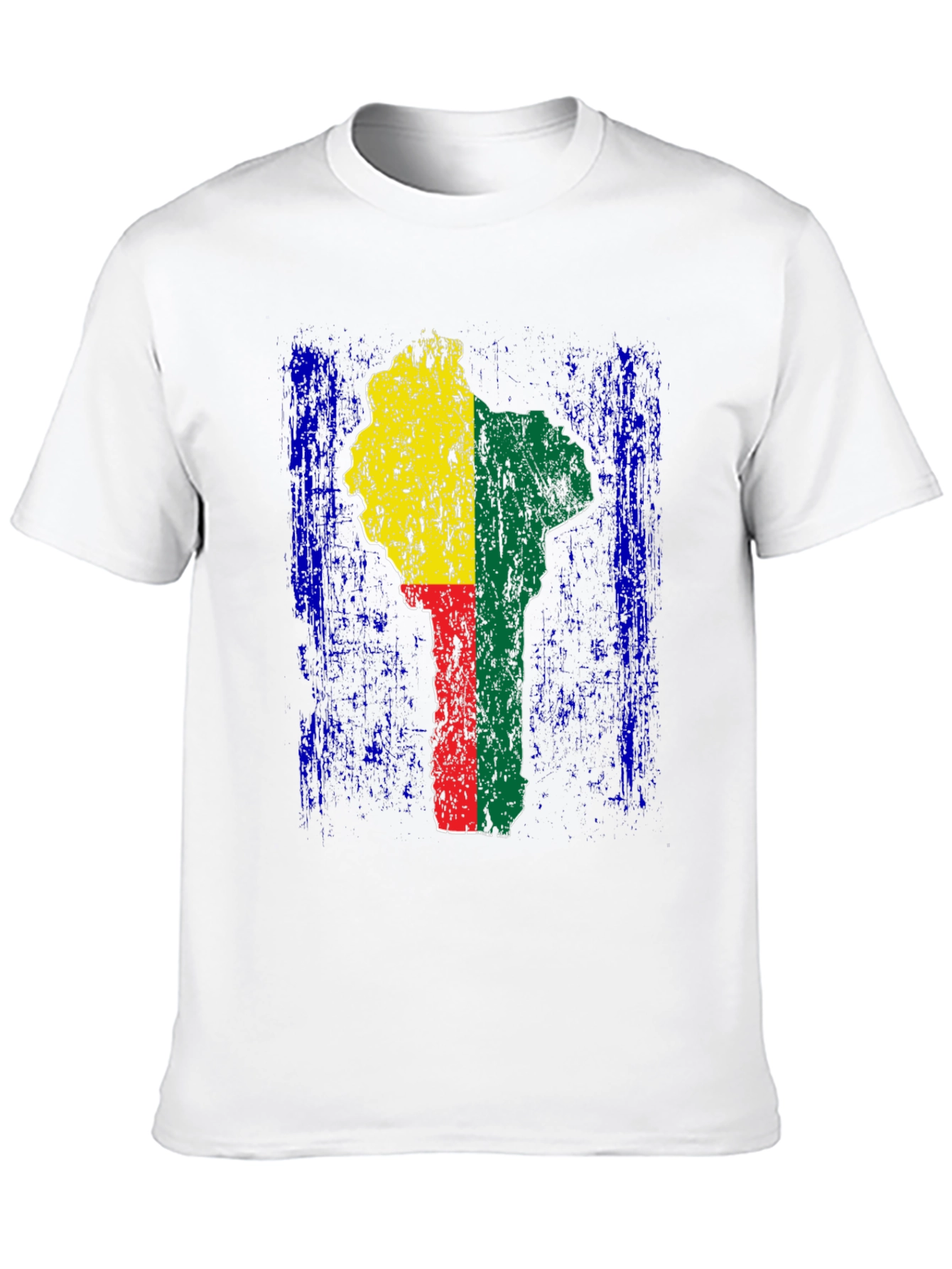 Benin Flag T-Shirt - Africa Map Graphic Tee