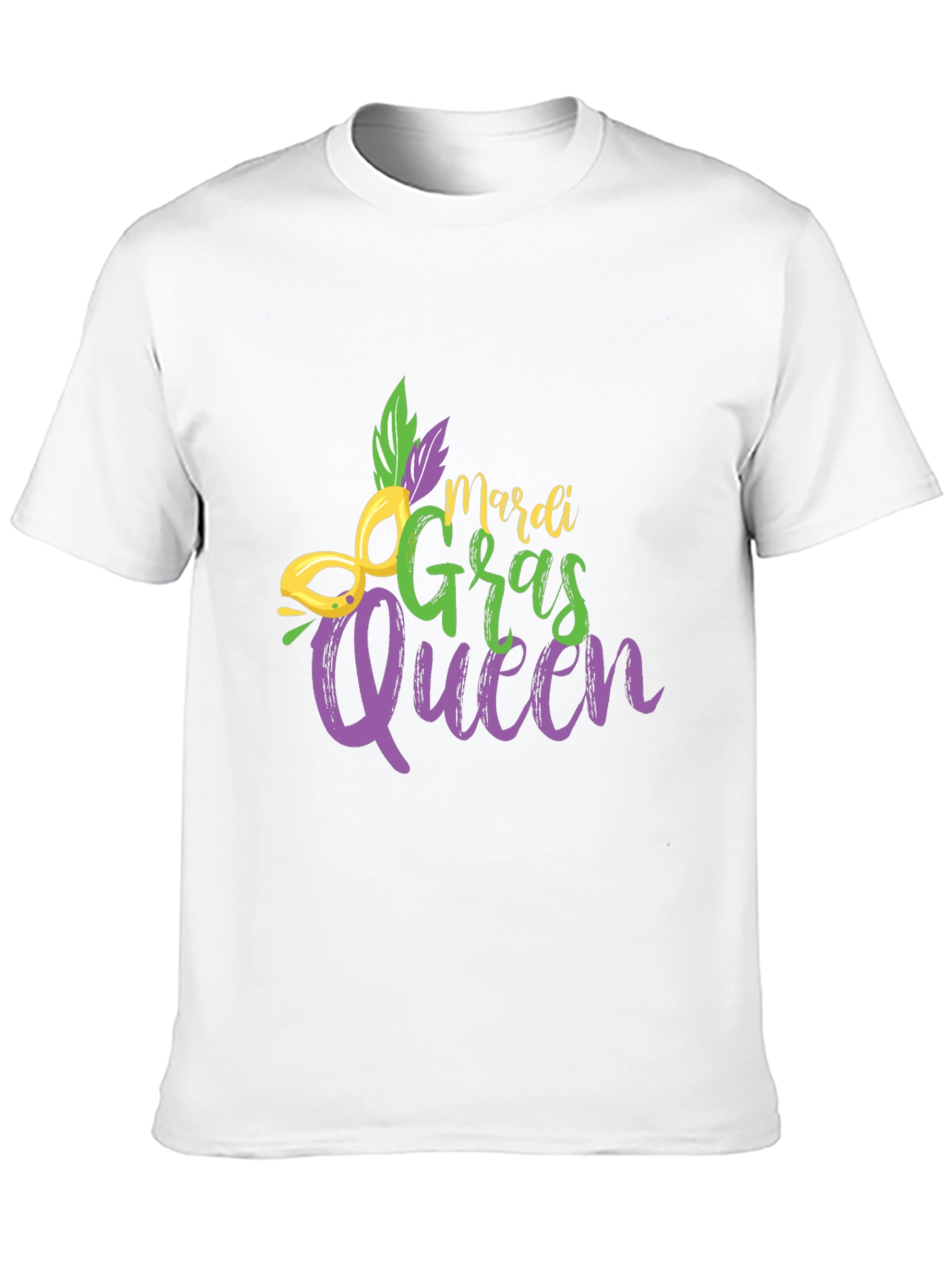 Mardi Gras Queen Black T-Shirt