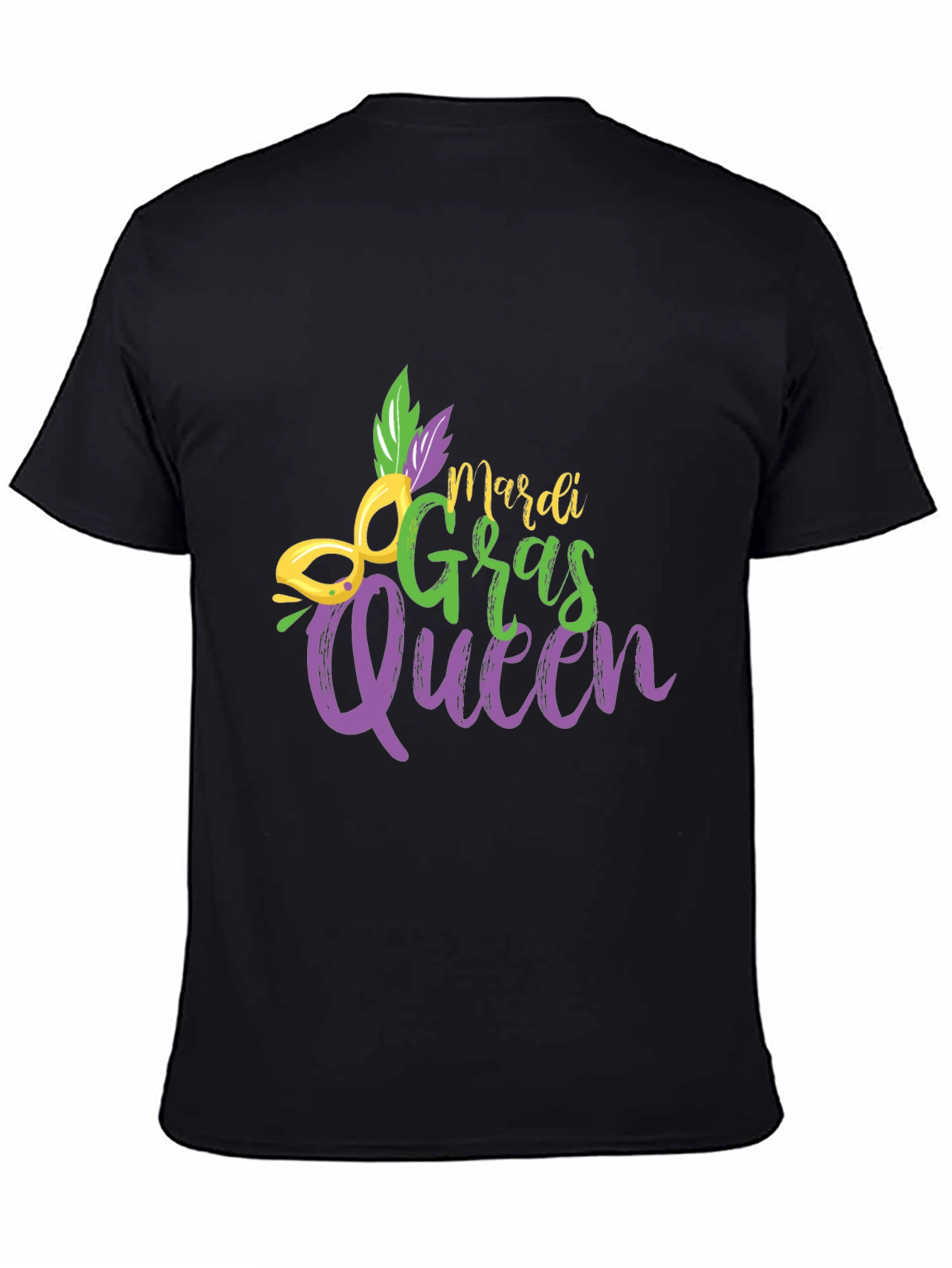 Mardi Gras Queen Black T-Shirt