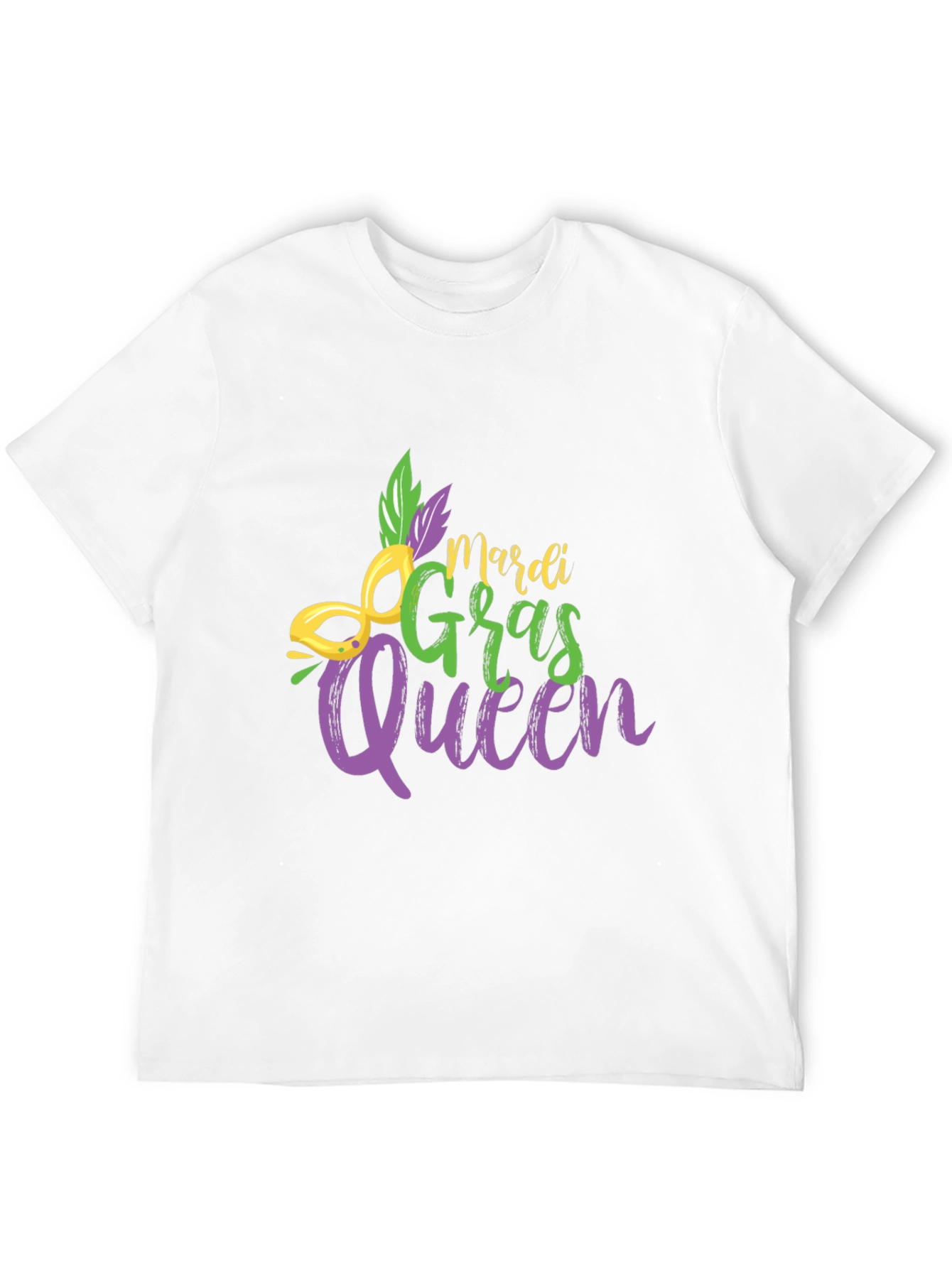 Mardi Gras Queen Black T-Shirt