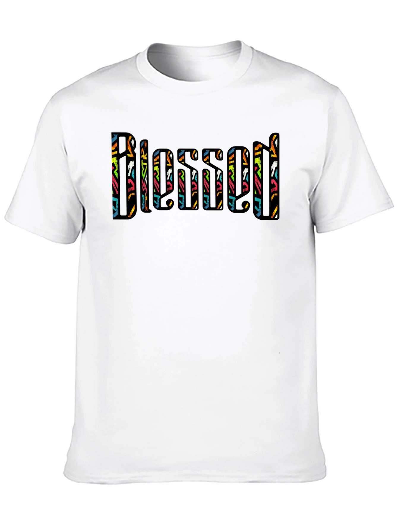 Blessed Graphic T-Shirt - Stylish Black Tee