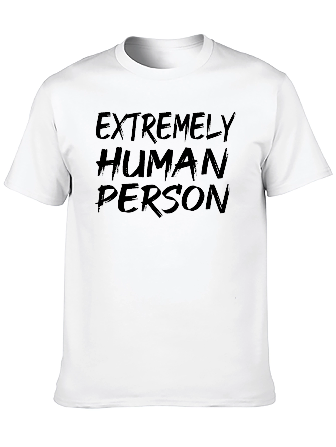 Extremely Human Person Black T-Shirt