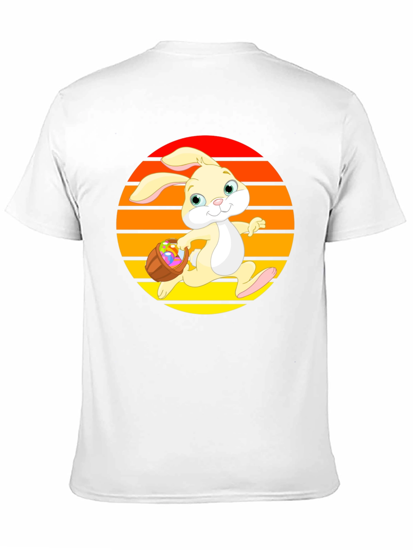 Easter Bunny Sunset Graphic Tee - Cute Holiday Apparel