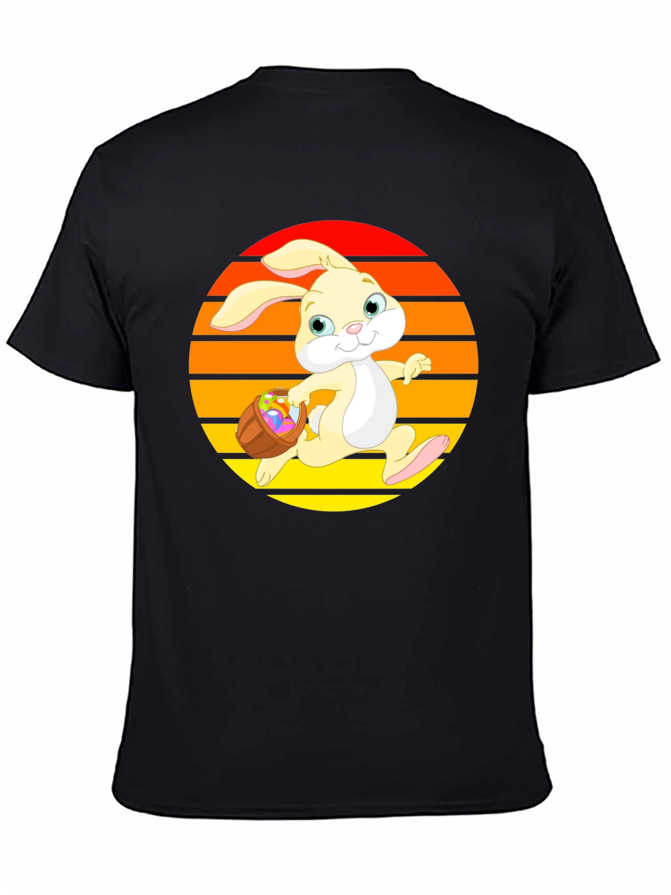 Easter Bunny Sunset Graphic Tee - Cute Holiday Apparel