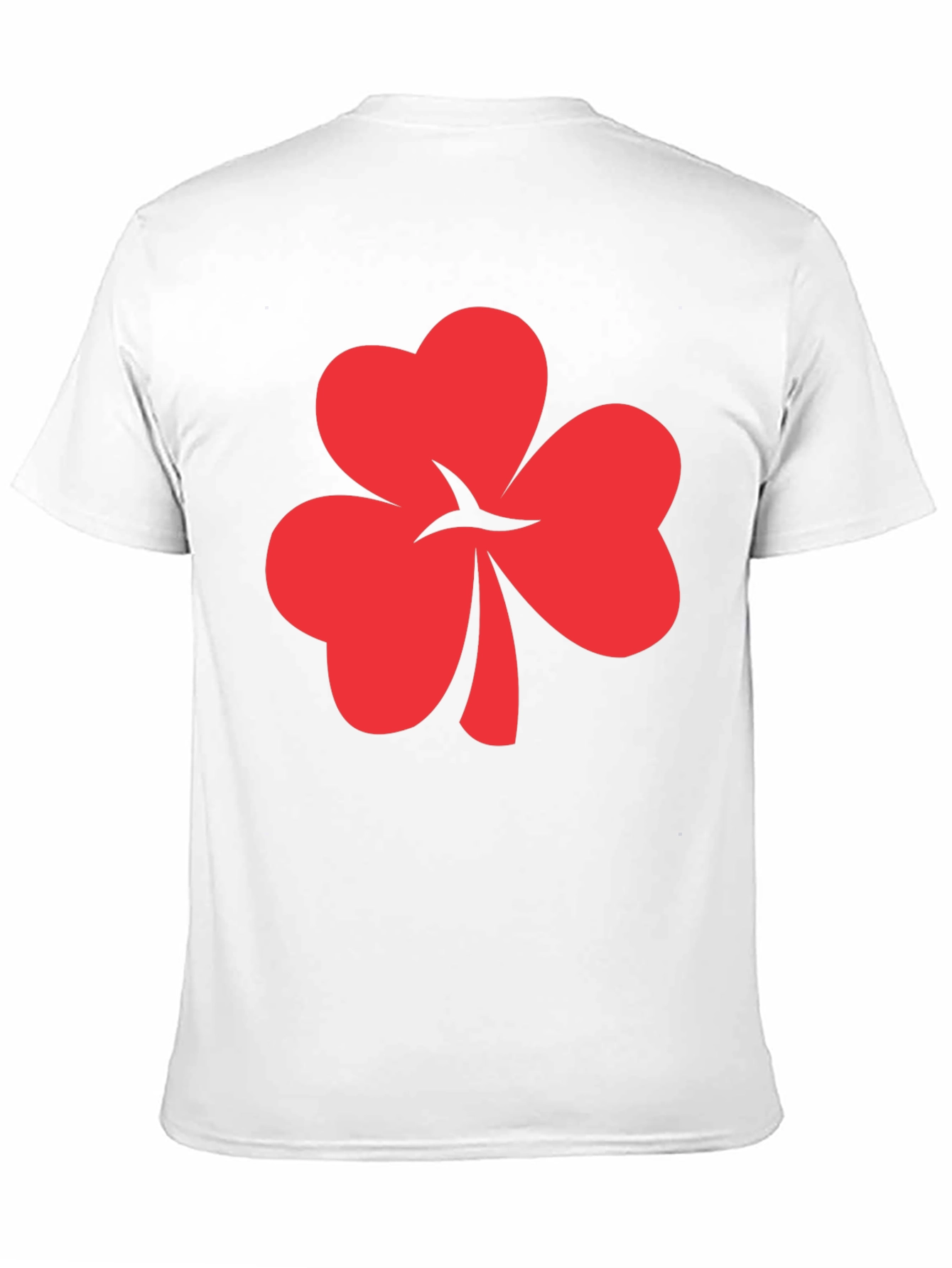Red Shamrock Graphic Black Tee