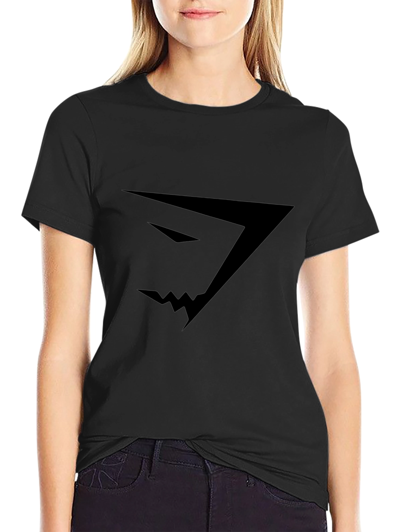 Mens Black Gym Shark Graphic T-Shirt