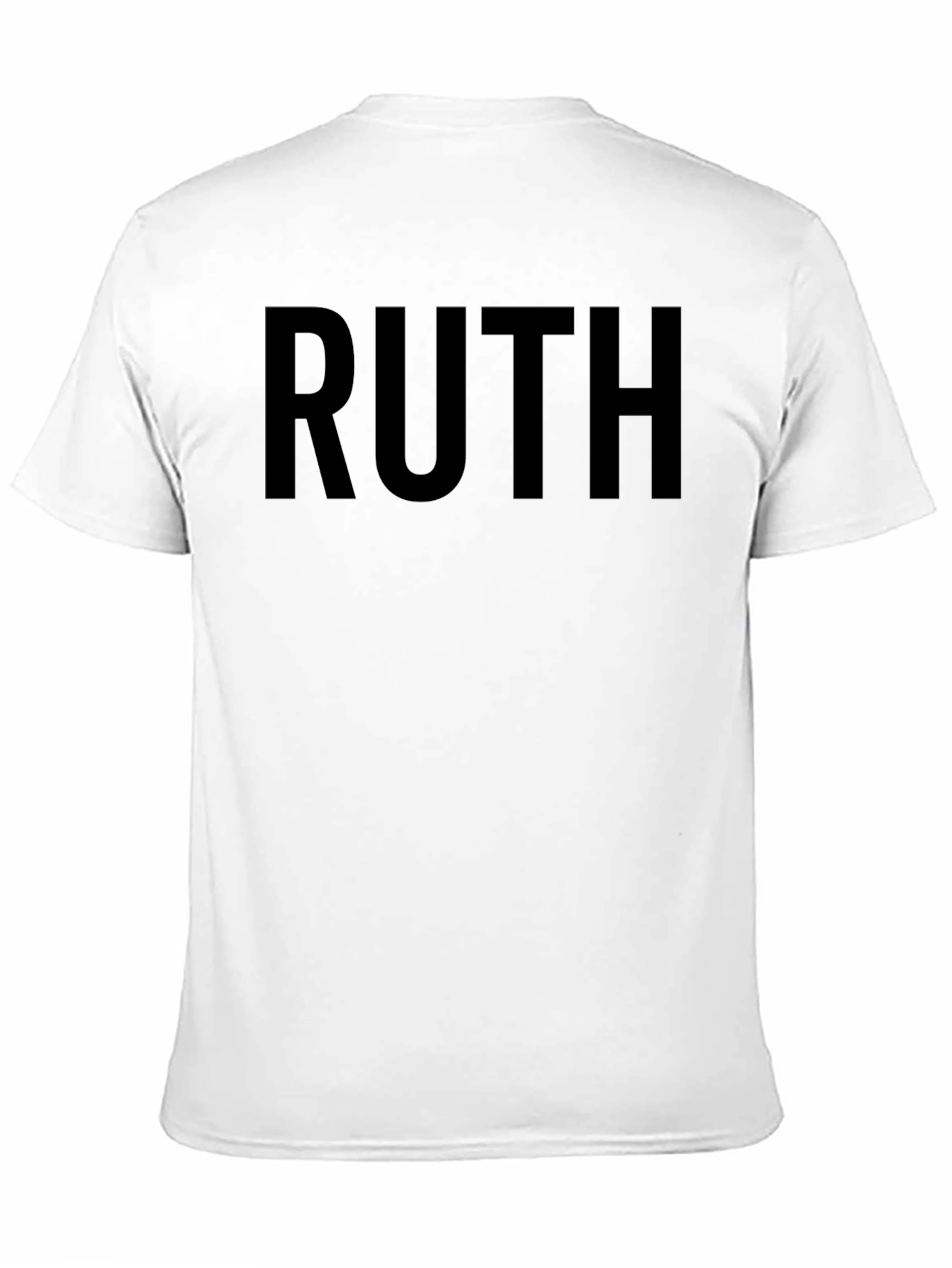 RUTH Graphic Tee - Classic Black Crew Neck T-Shirt