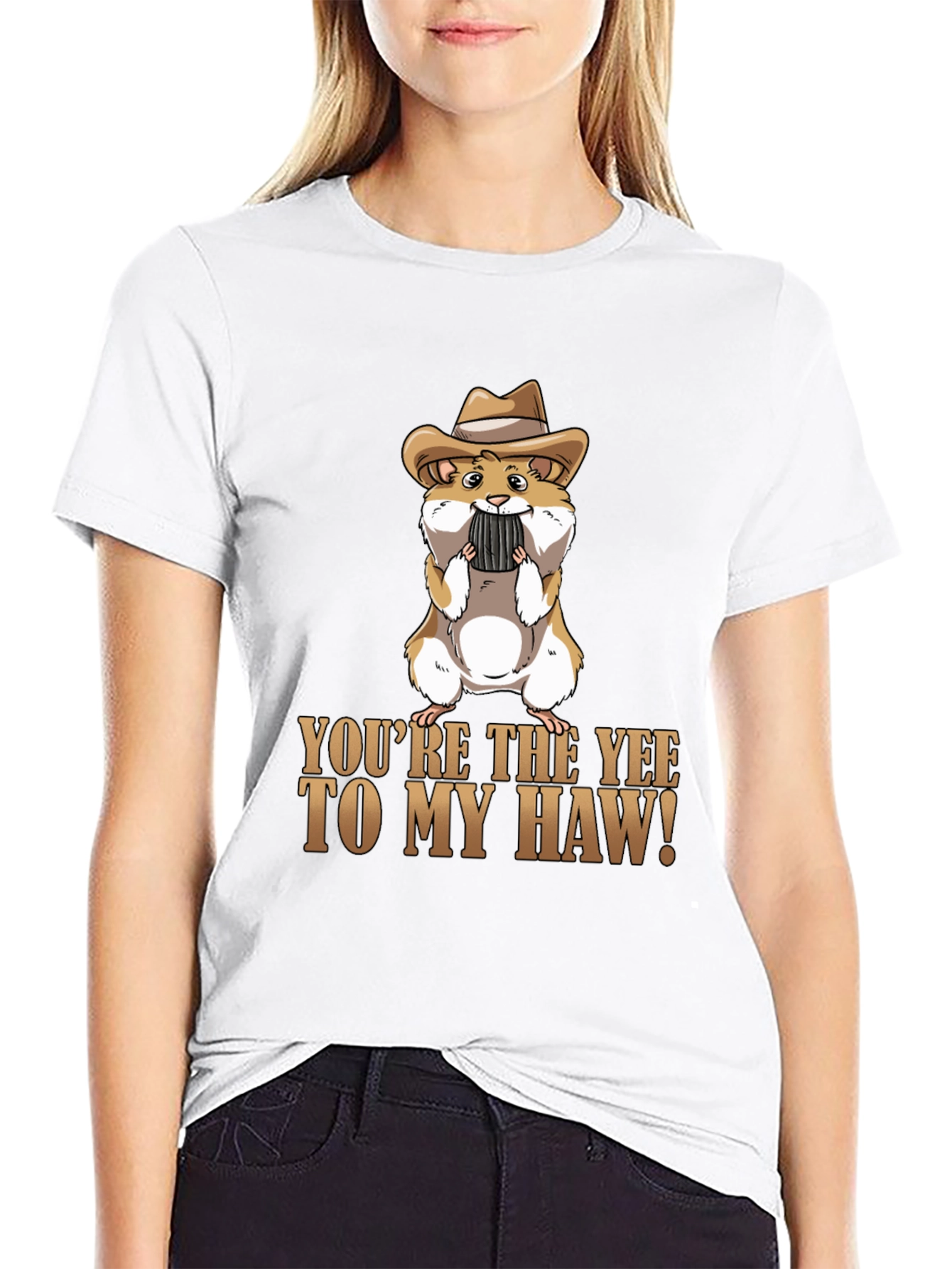 Yee to My Haw Hamster Graphic Tee