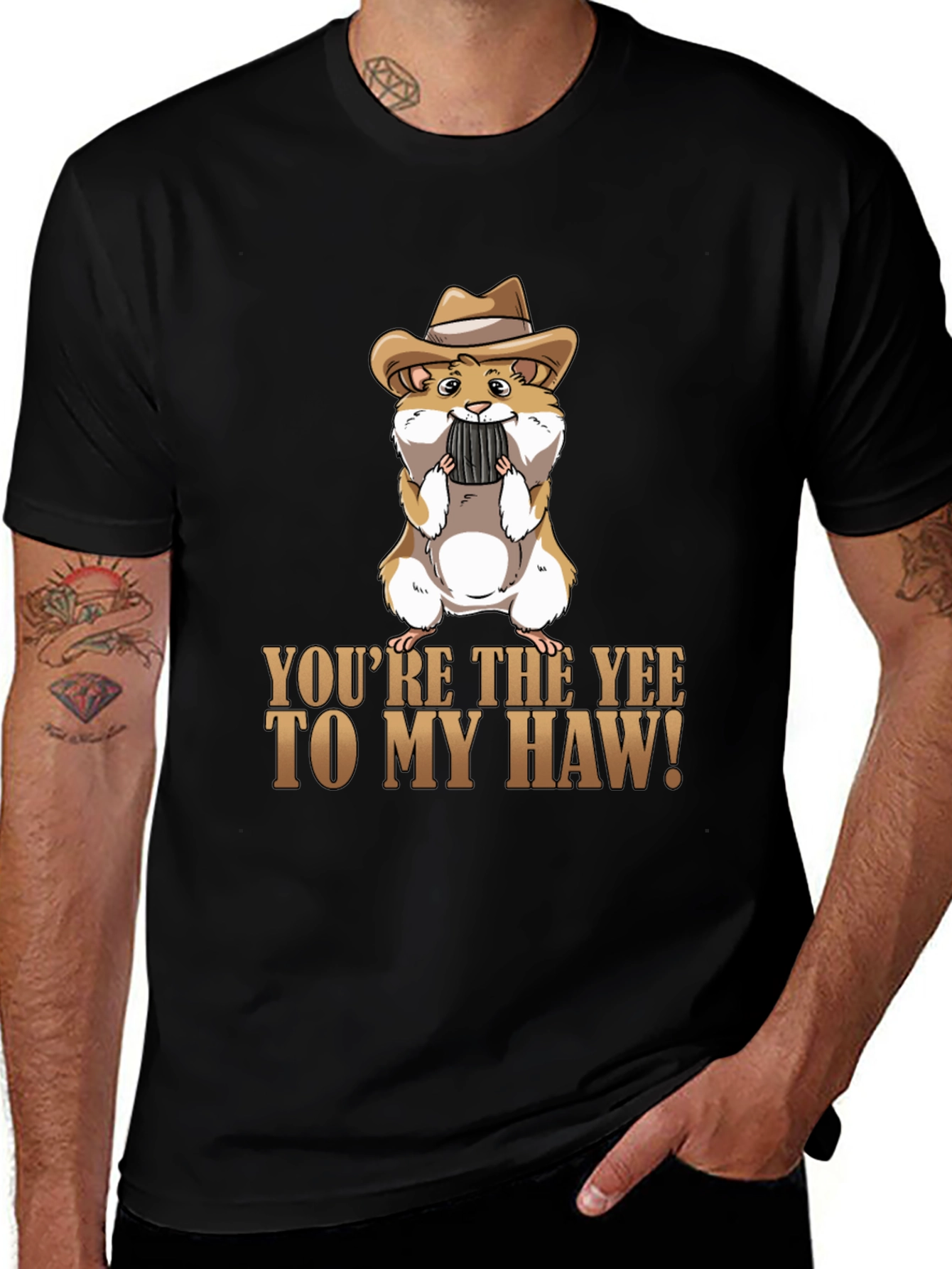 Yee to My Haw Hamster Graphic Tee