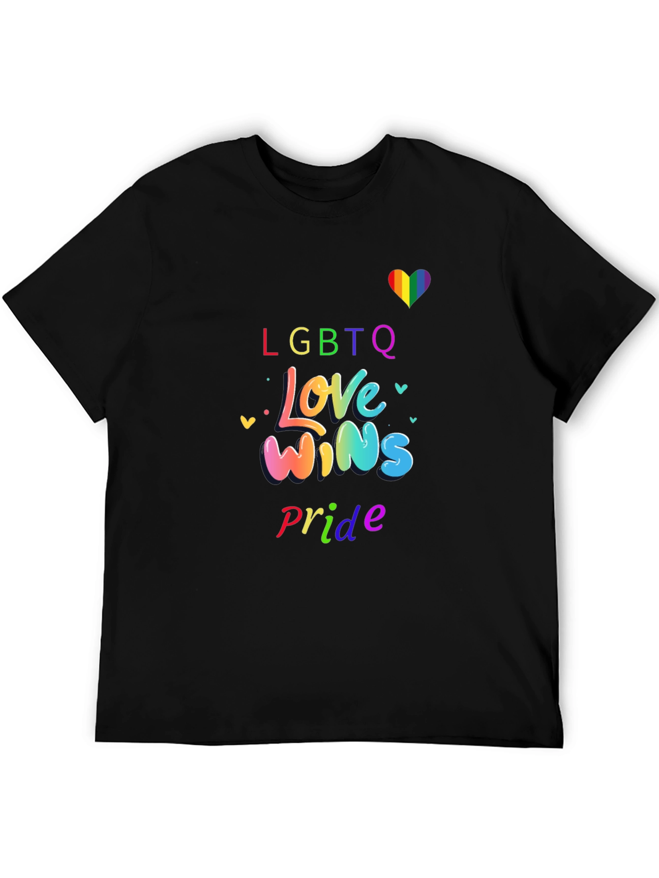 LGBTQ+ Pride Love Wins Graphic T-Shirt