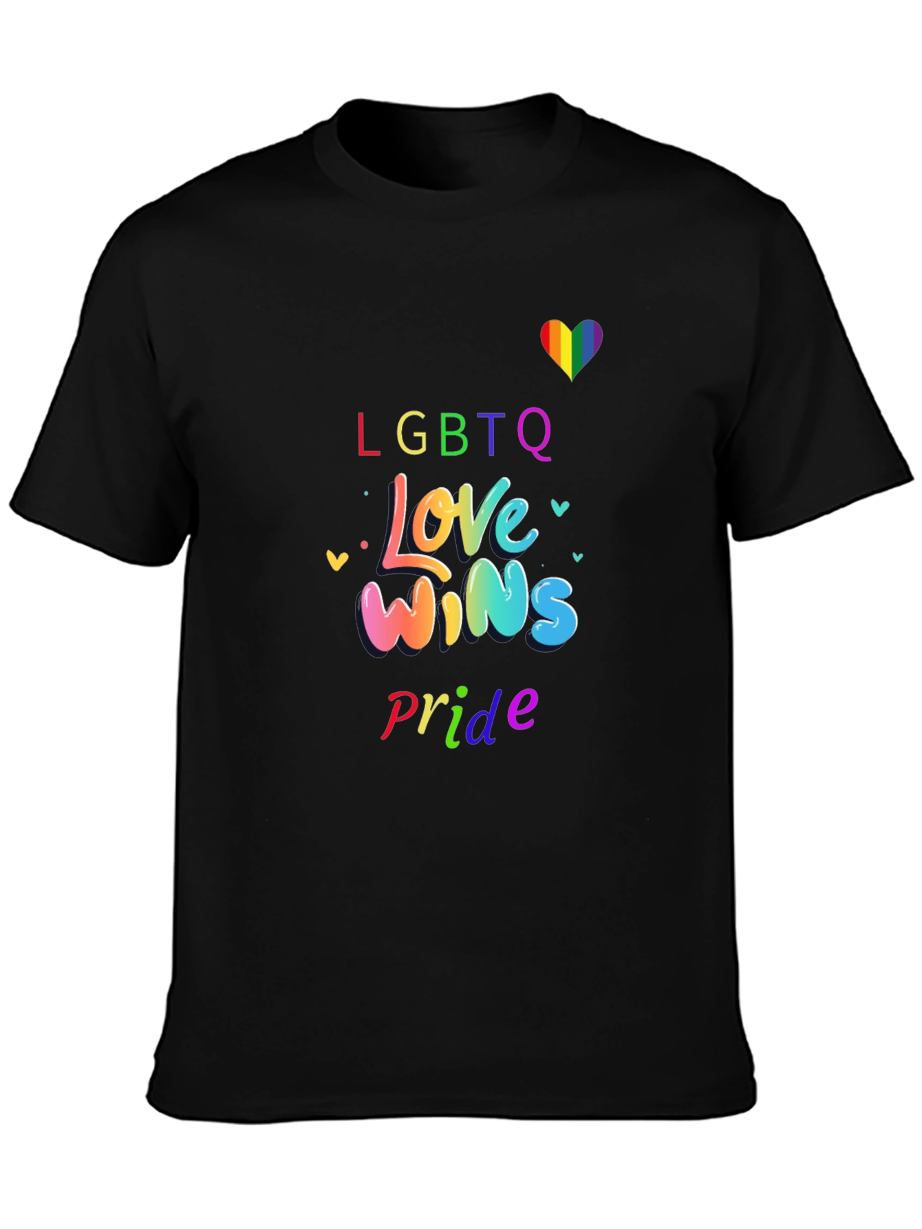 LGBTQ+ Pride Love Wins Graphic T-Shirt